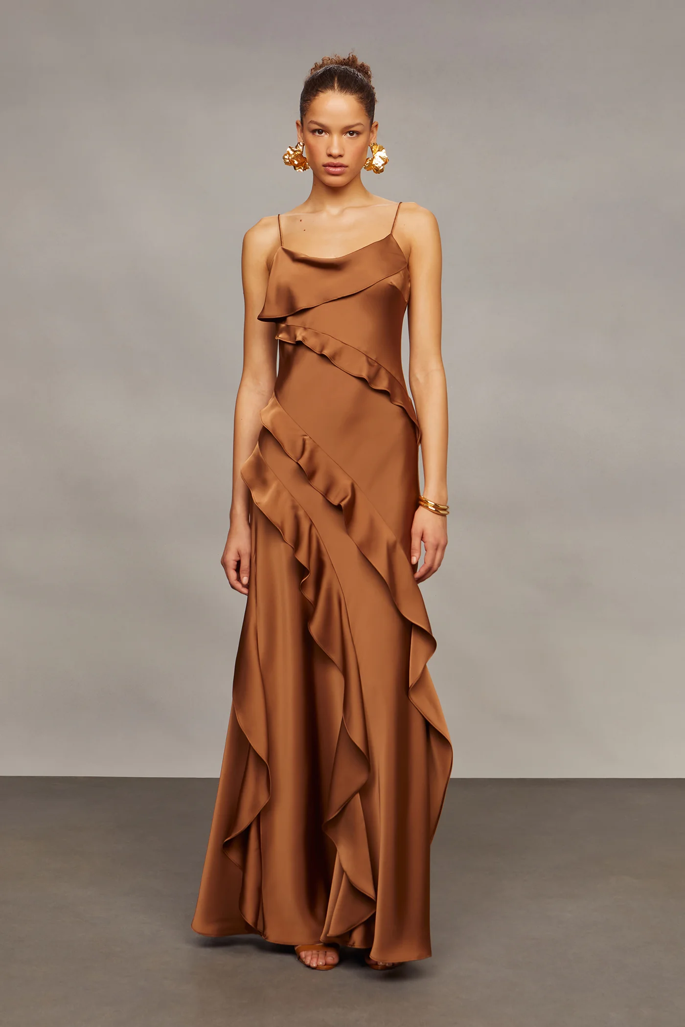 Ellen Ruffle Gown