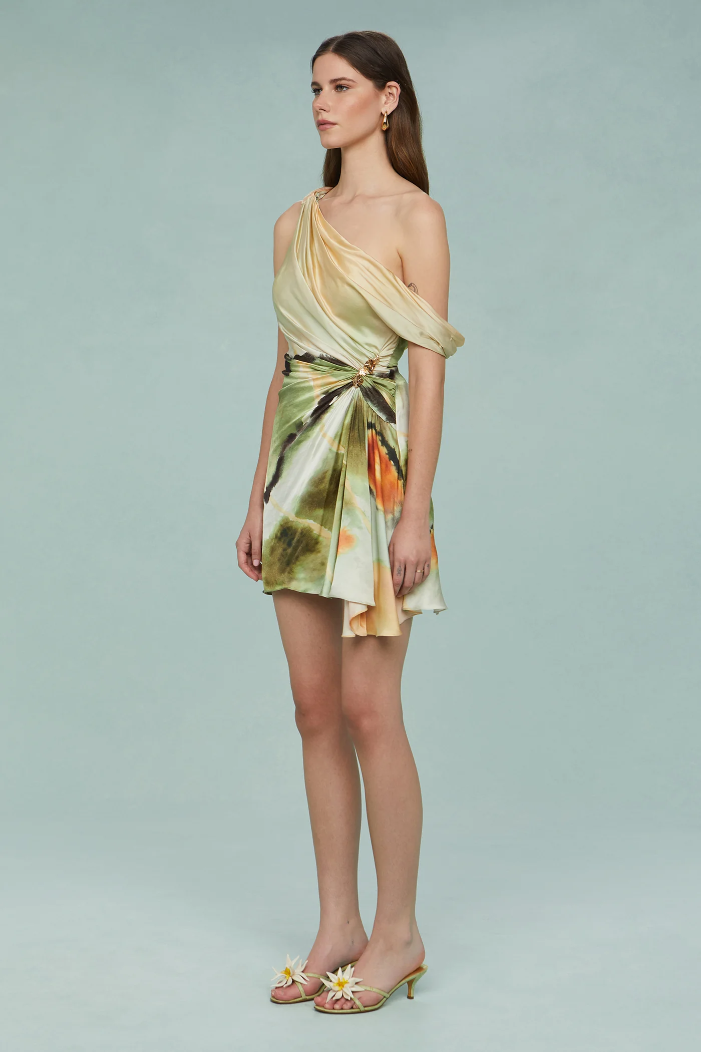Elowen Print Mini Dress - Image 3