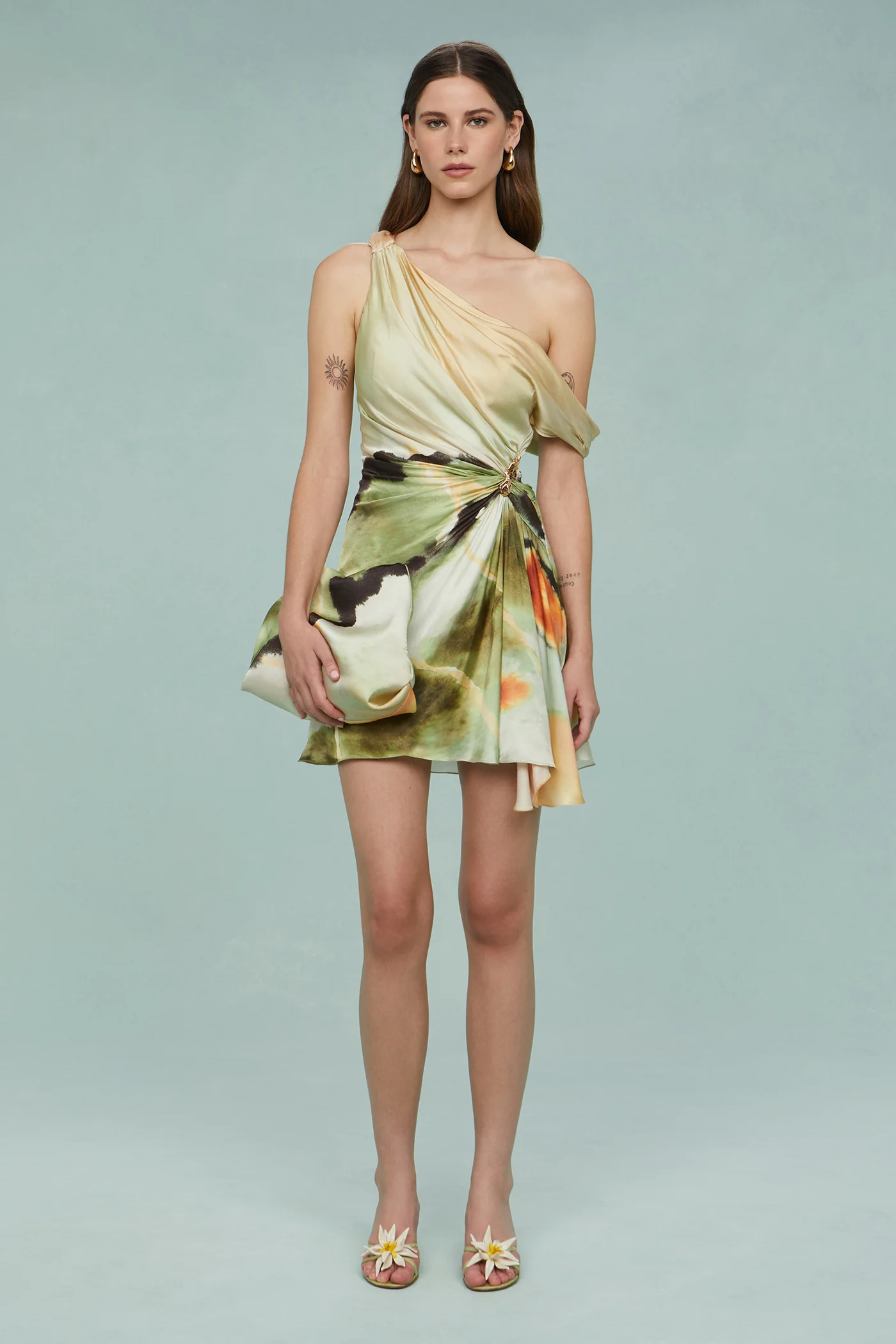 Elowen Print Mini Dress - Image 6