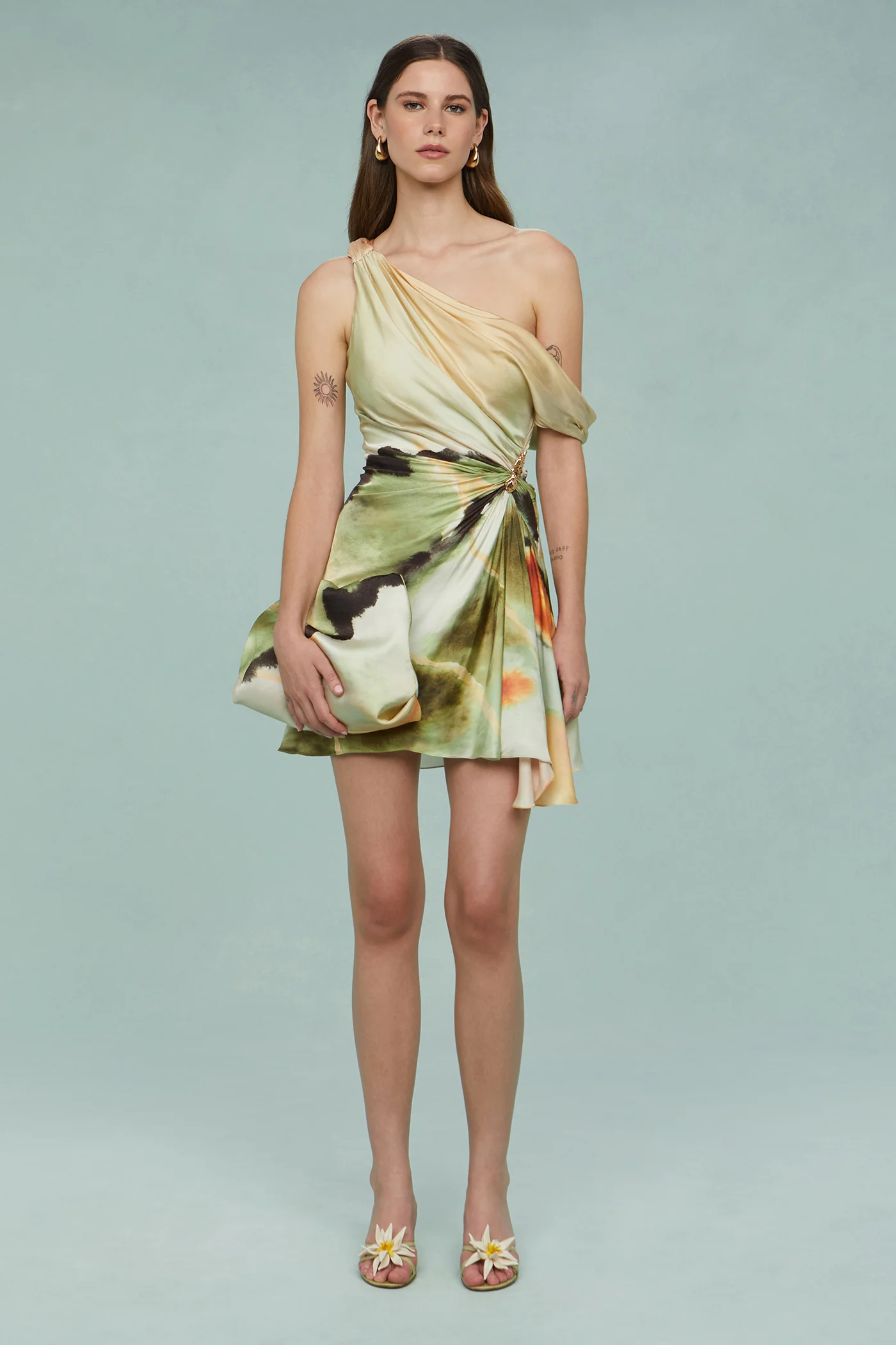 Elowen Print Mini Dress - Image 7