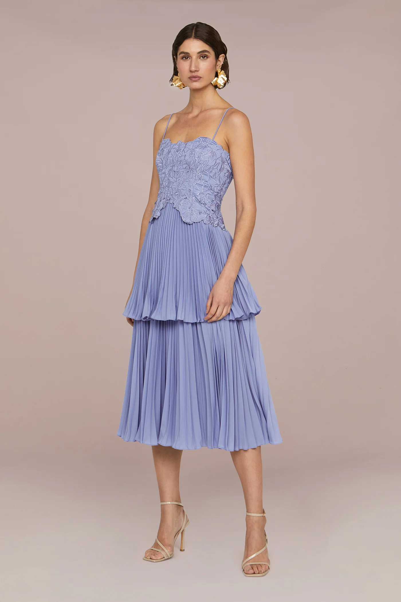 Esmae Laser Cut Floral Dress - Image 4