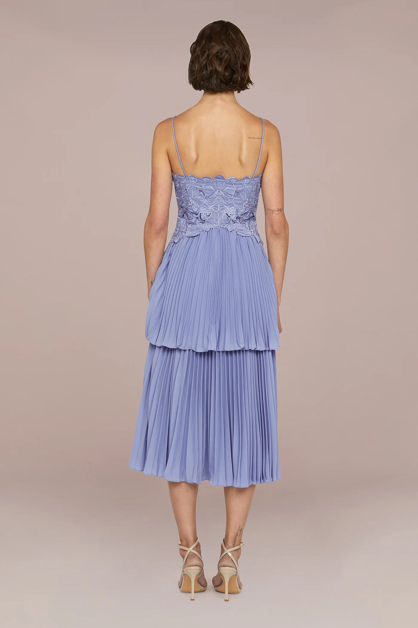 Esmae Laser Cut Floral Dress - Image 7
