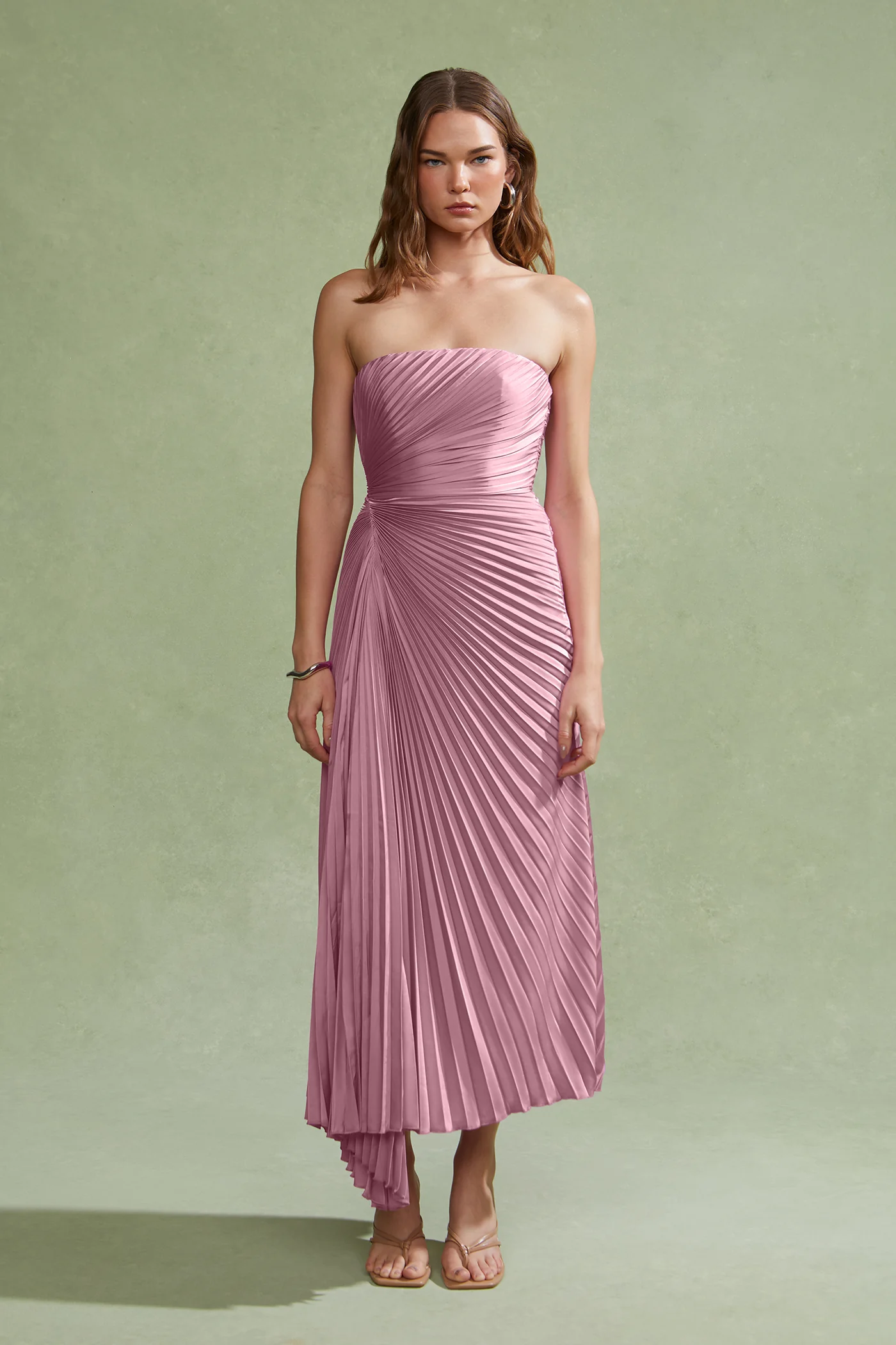 Everyn Pleated Gown