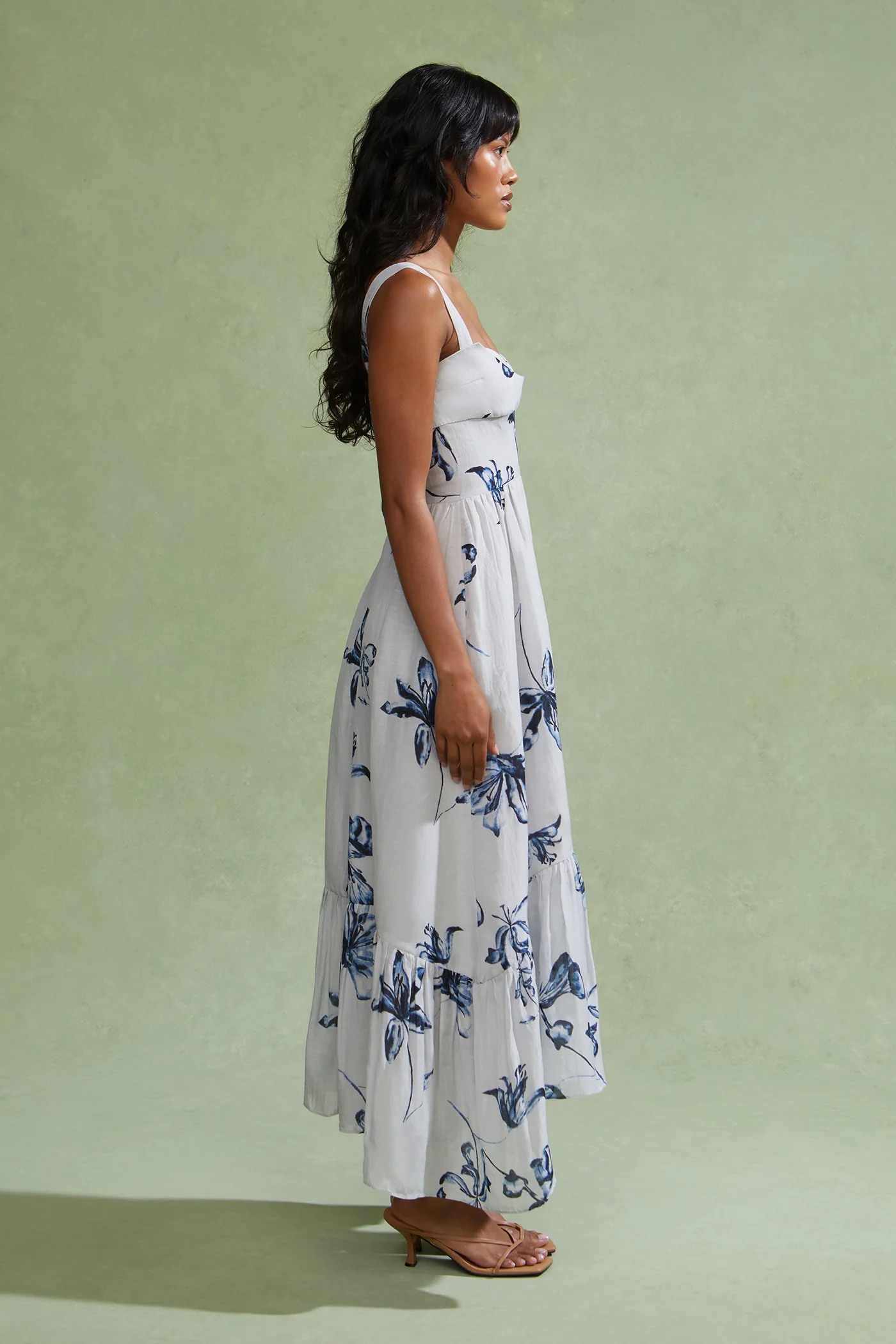 Evris Ruffle Hem Dress - Image 7