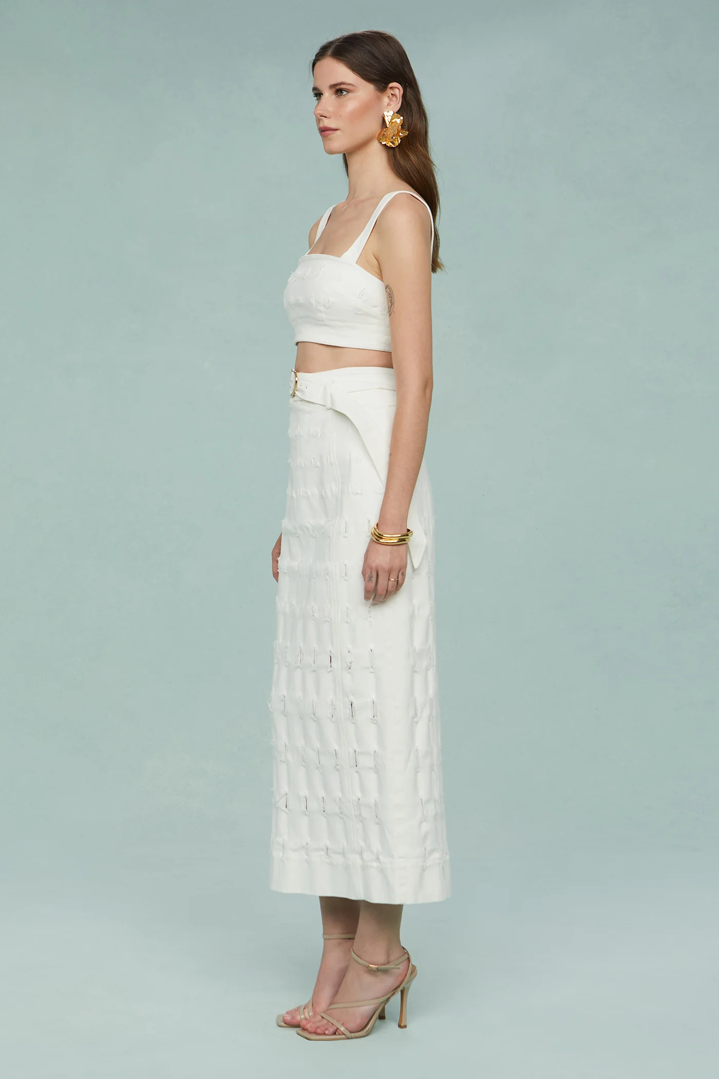 Gabi Textured Twill Top - Image 6