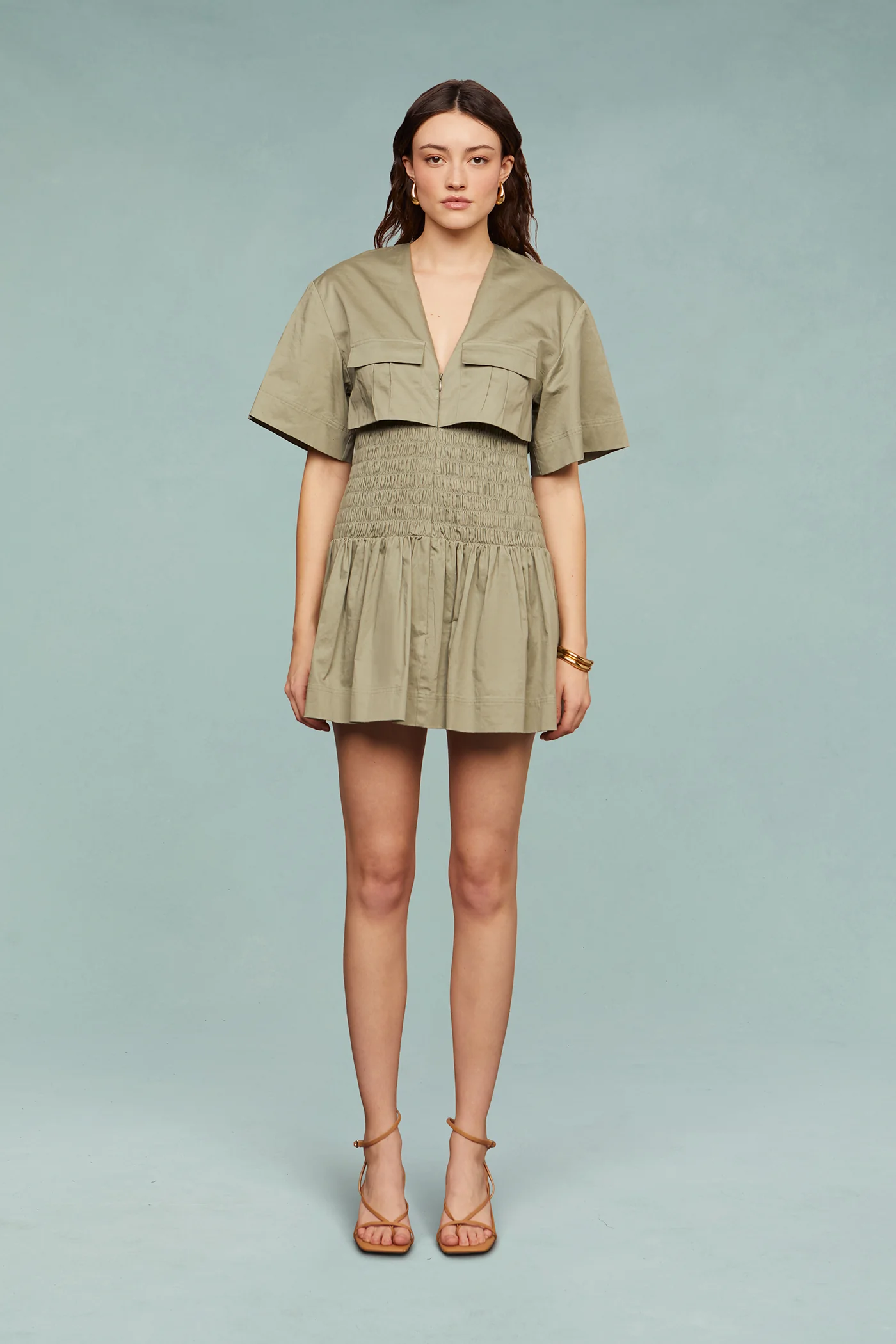 Genny Smocked Mini Dress - Image 5