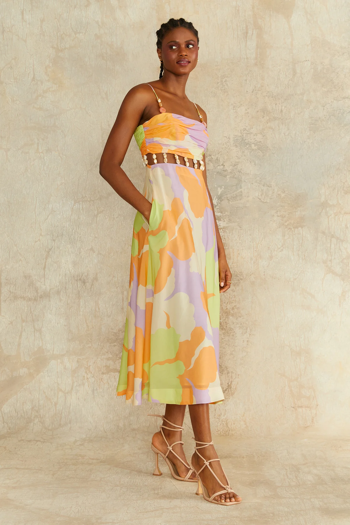 Georgie Beaded Waist Midi - Image 3