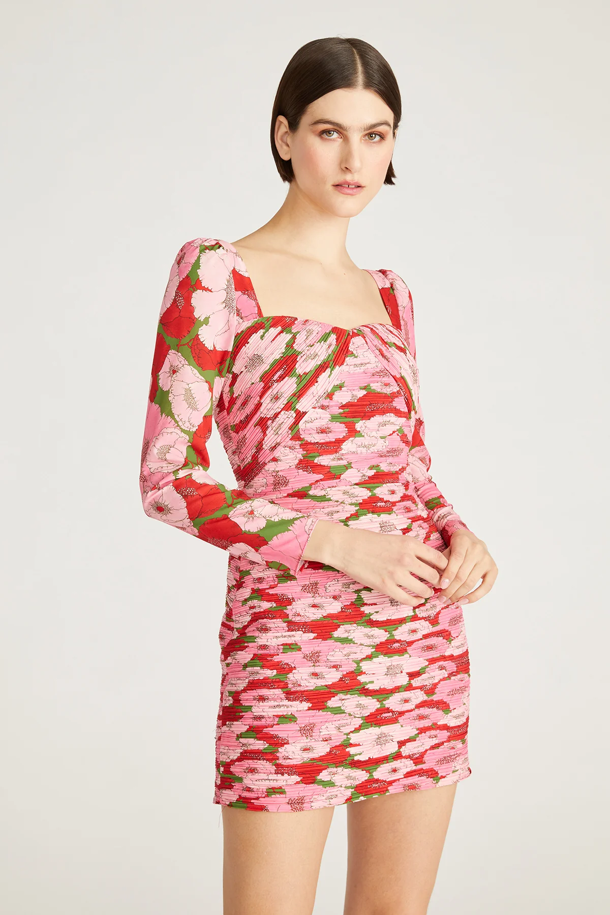 Giulia Pleated Mini Dress - Image 2