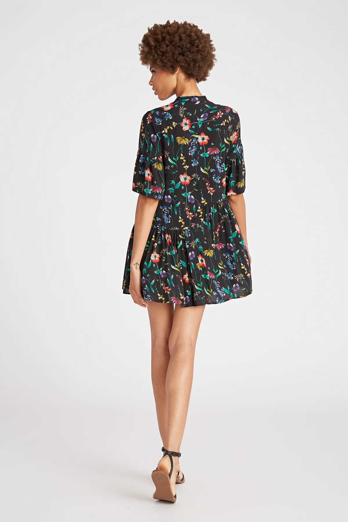 Harriot Mismatch Ruffle Dress - Image 2