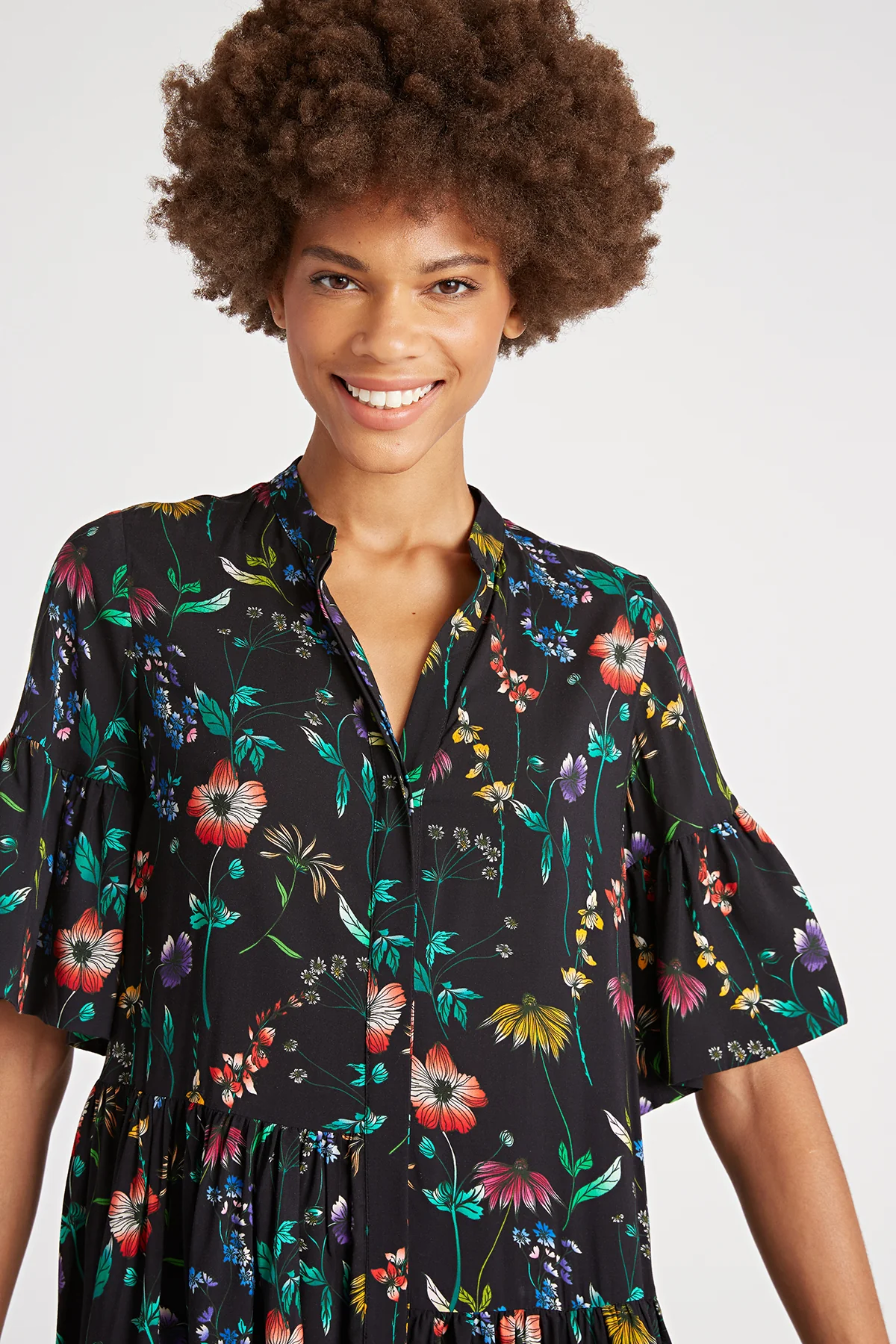 Harriot Mismatch Ruffle Dress - Image 4