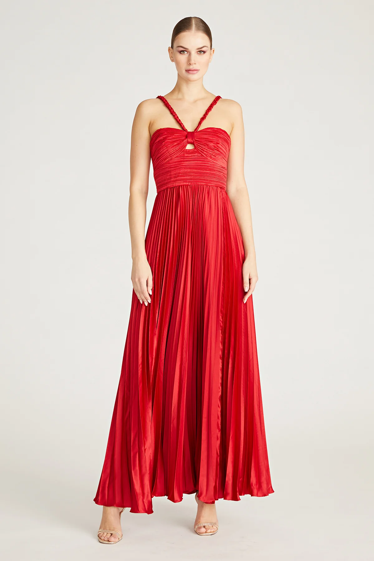 Idra Braided Strap Gown