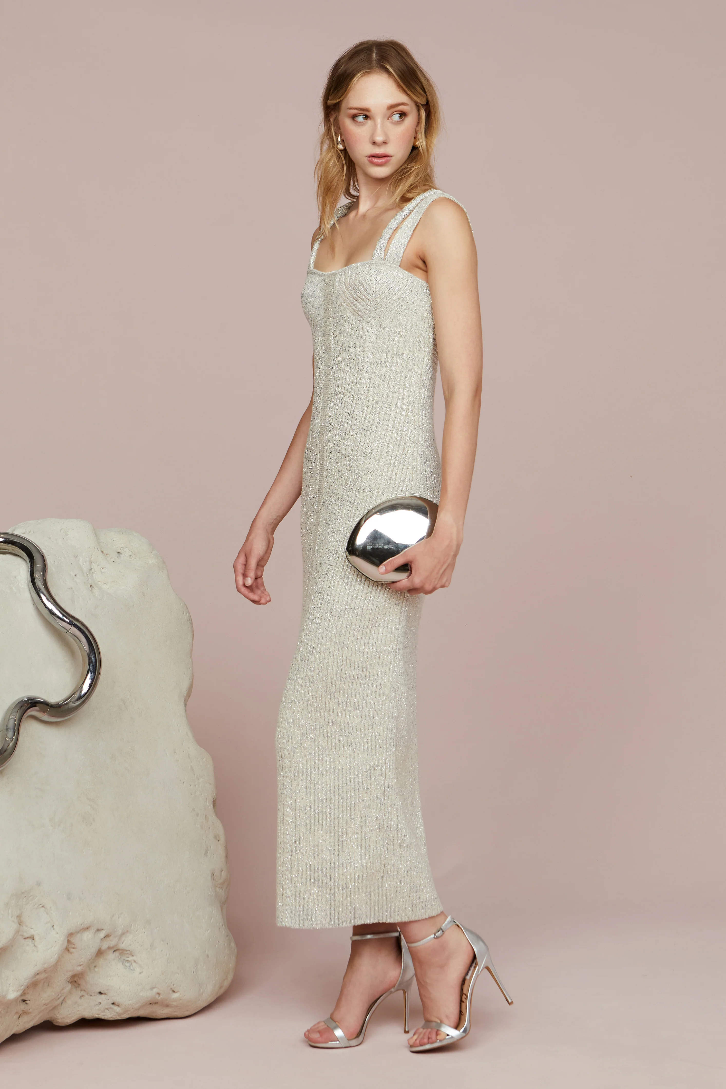 Indiyah Metallic Knit Midi - Image 5