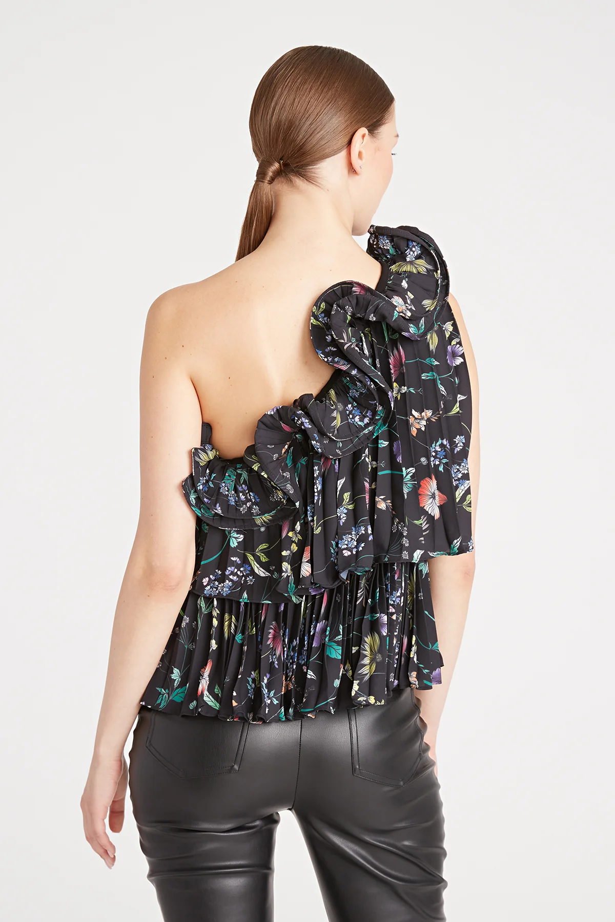Isador Assymetrical Ruffle Top - Image 2