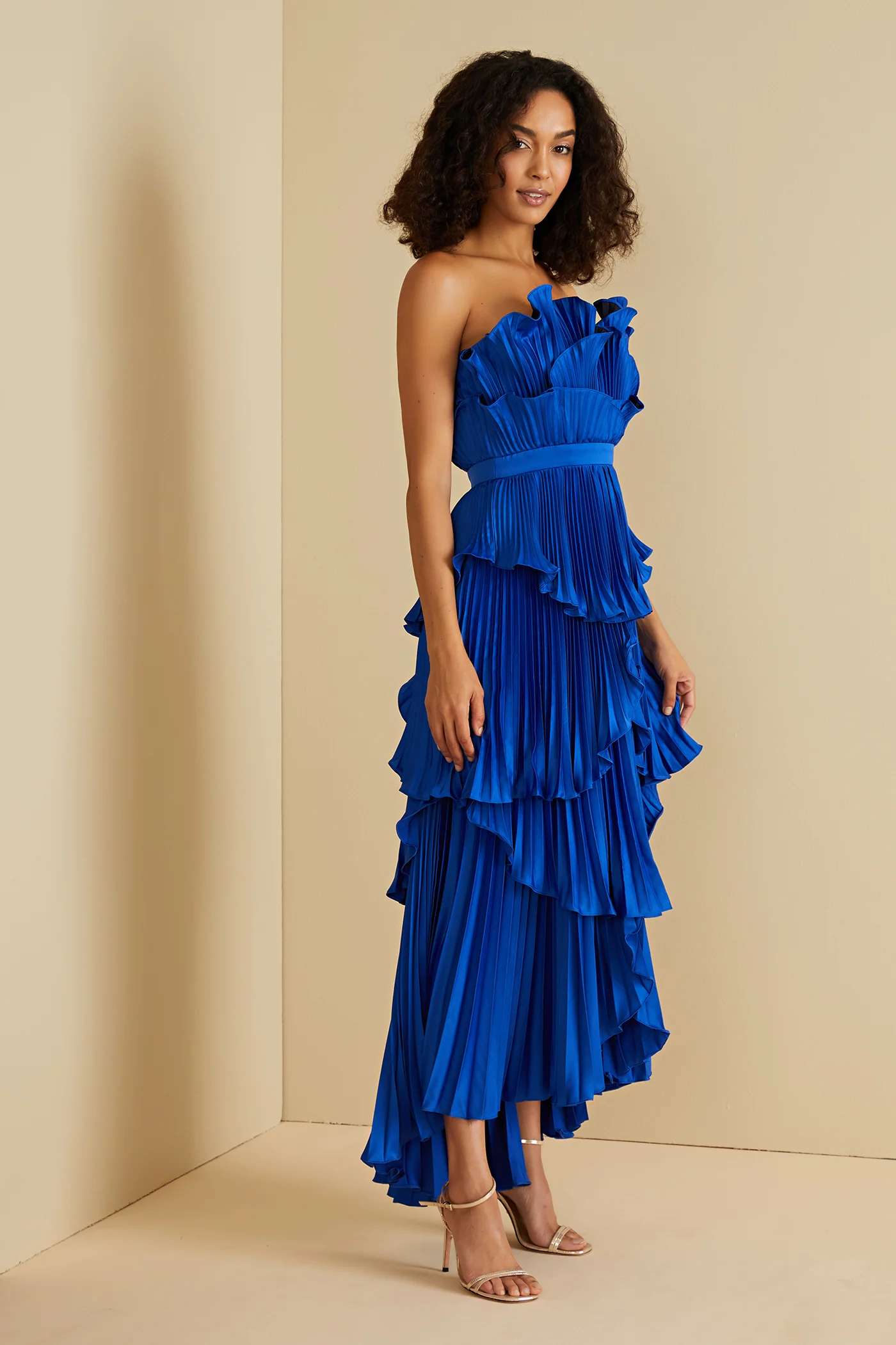 Judah Scallop Pleated Dress - Image 3