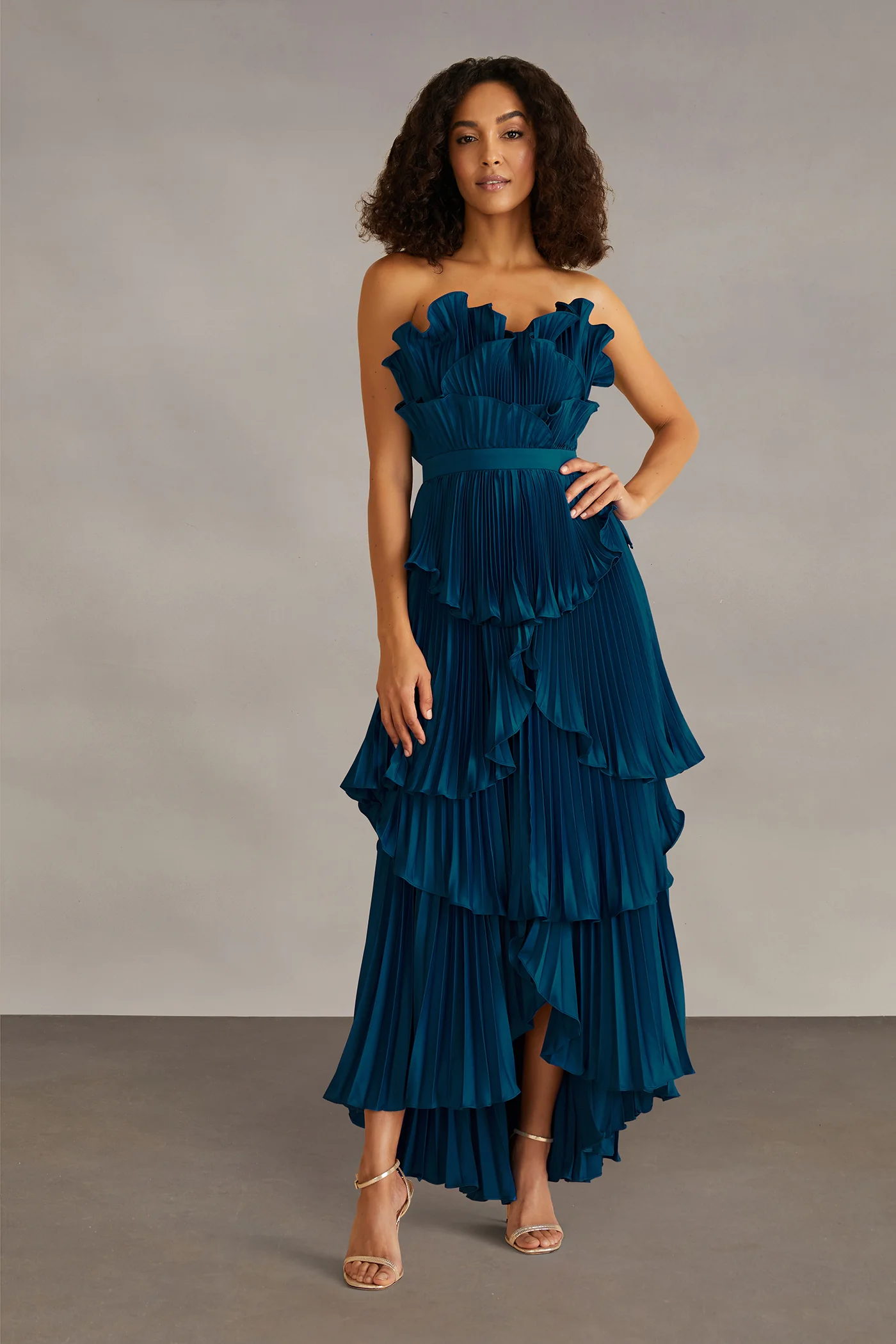 Judah Scallop Pleated Dress