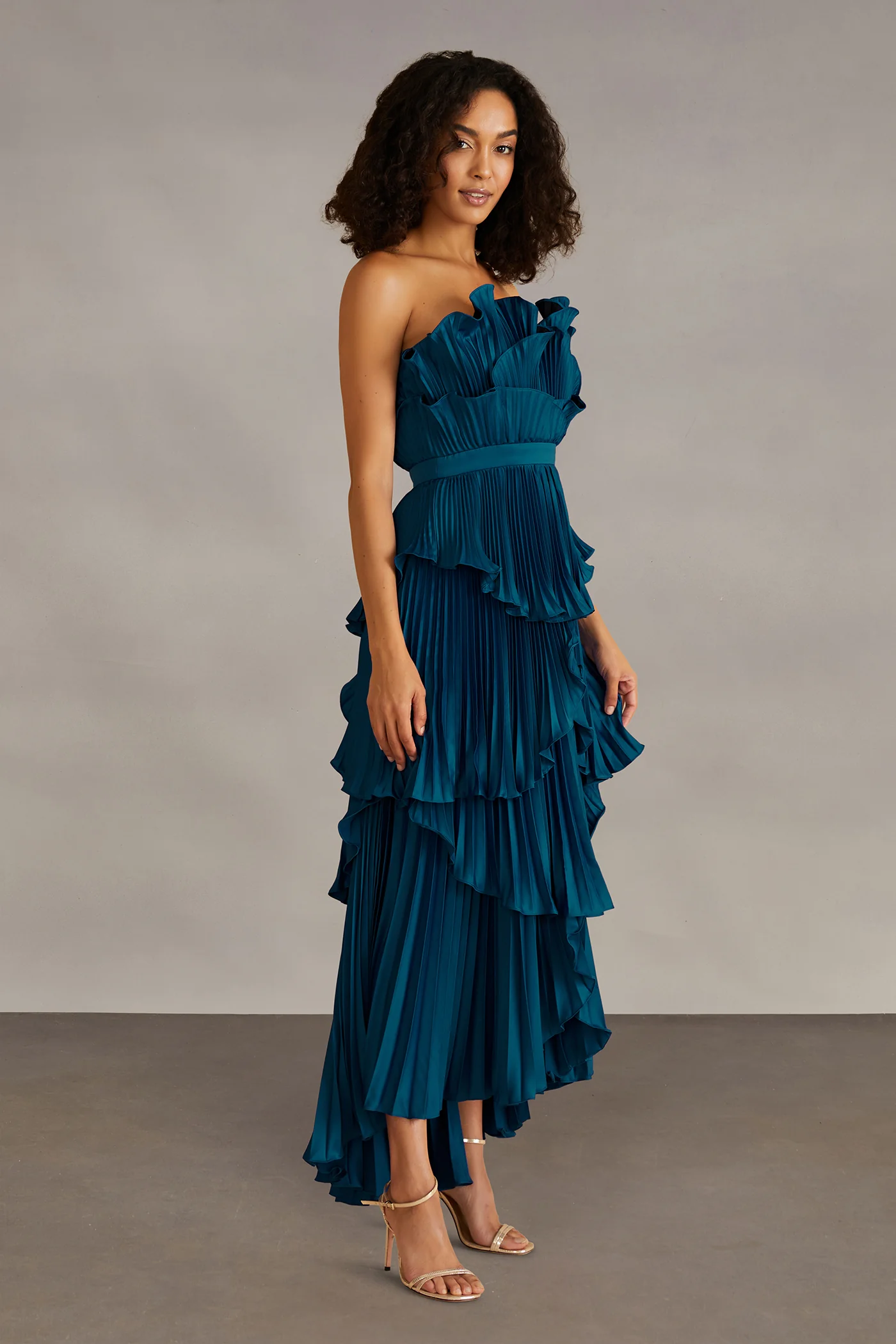 Judah Scallop Pleated Dress - Image 3