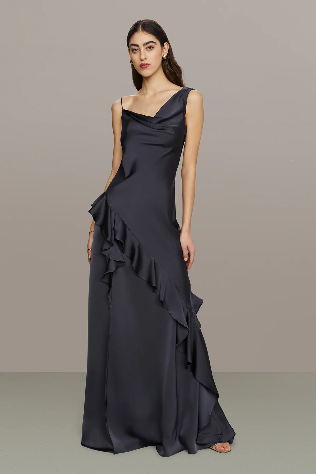 Juliet Charmeuse Cowl Gown - Image 3
