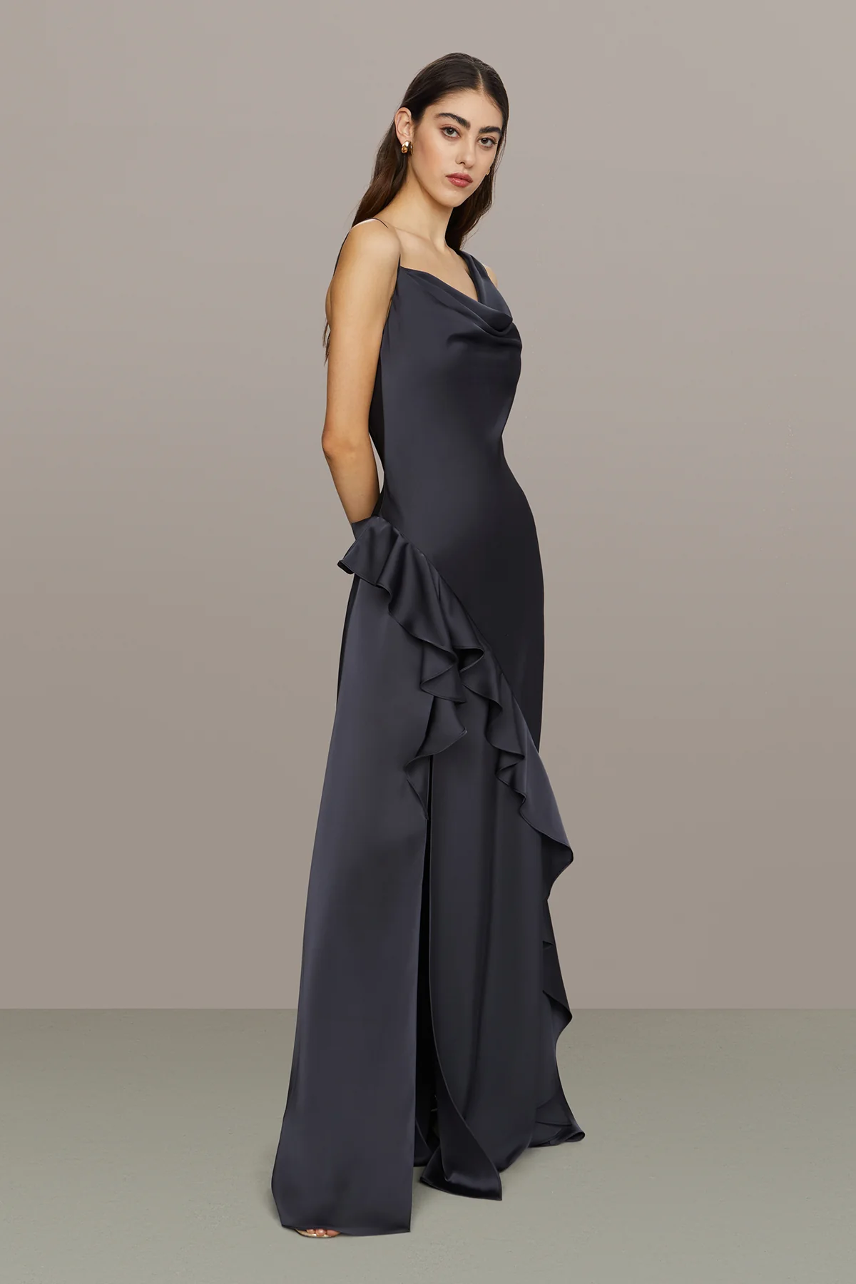 Juliet Charmeuse Cowl Gown - Image 4