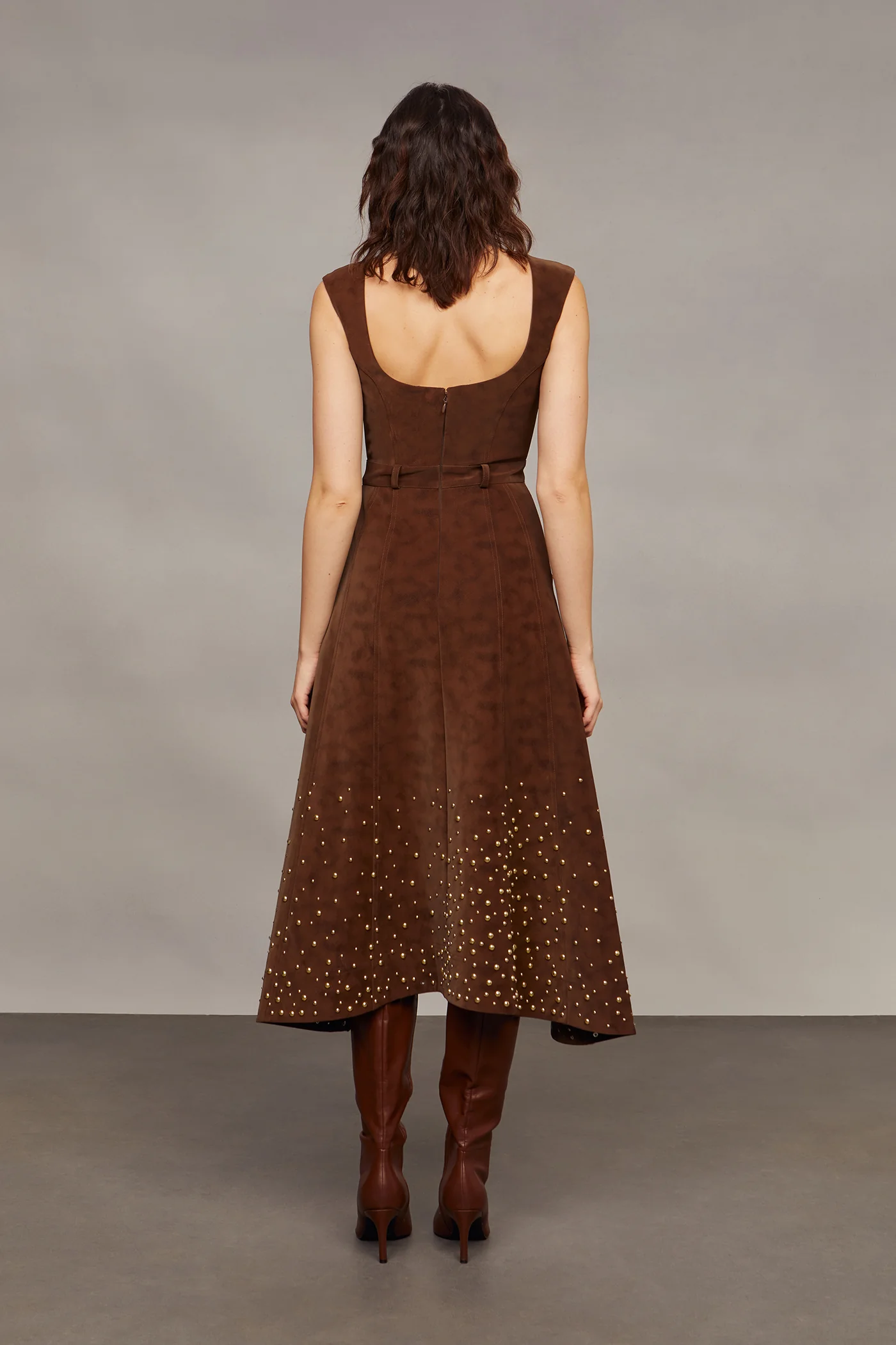 Kenny Suede Studded Midi - Image 2