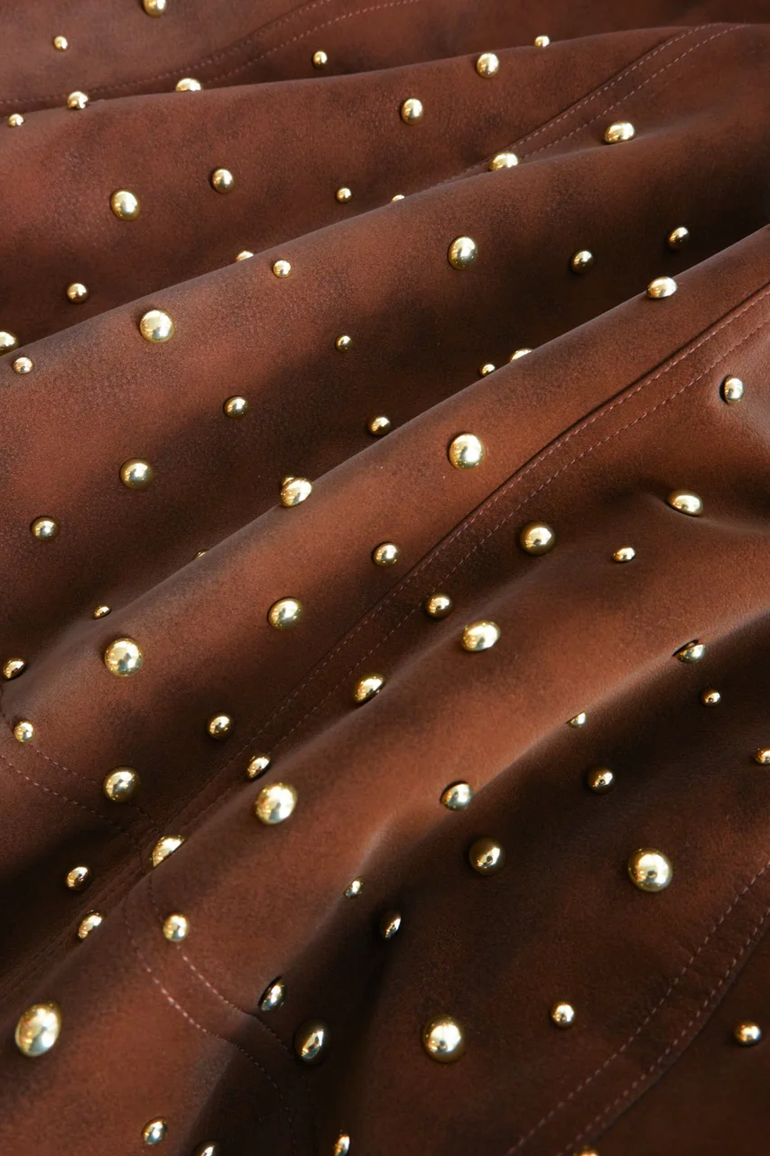 Kenny Suede Studded Midi - Image 7