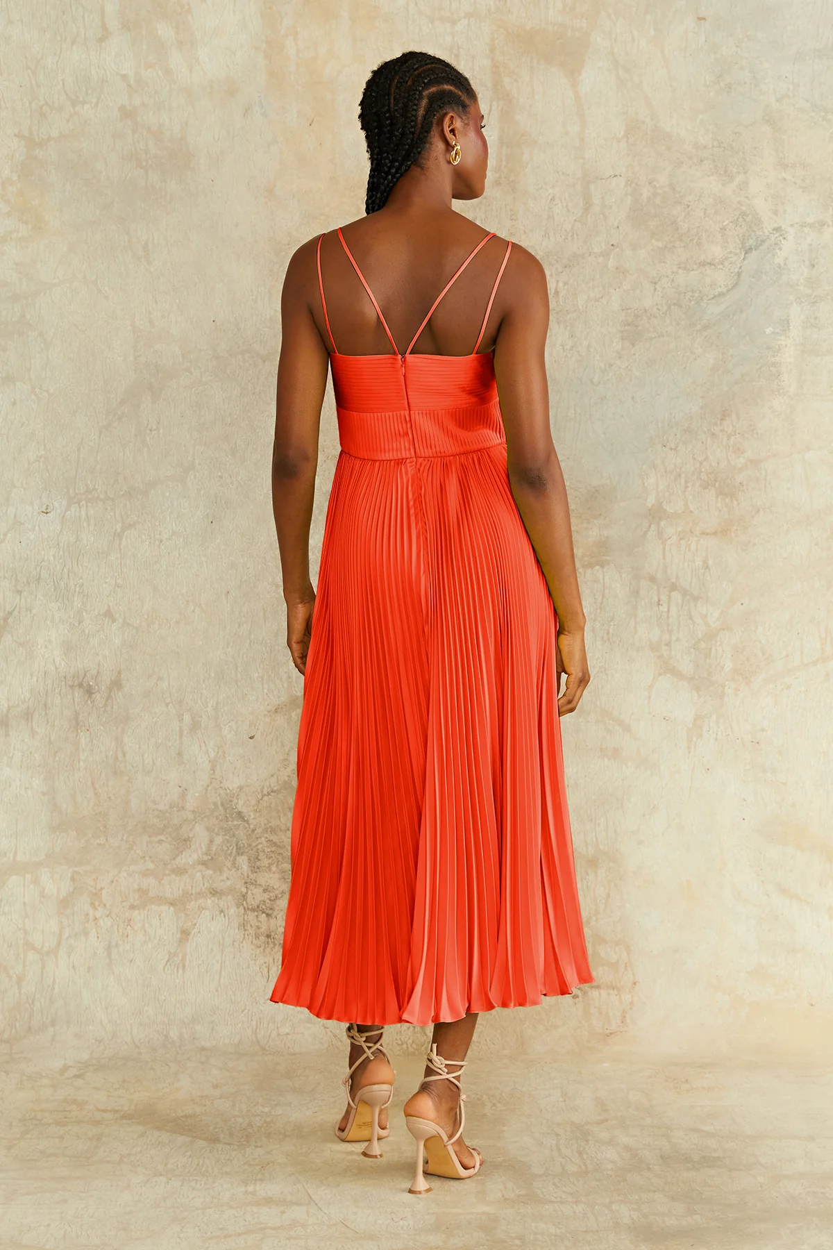 Krisley Pleated Midi Dress - Image 2