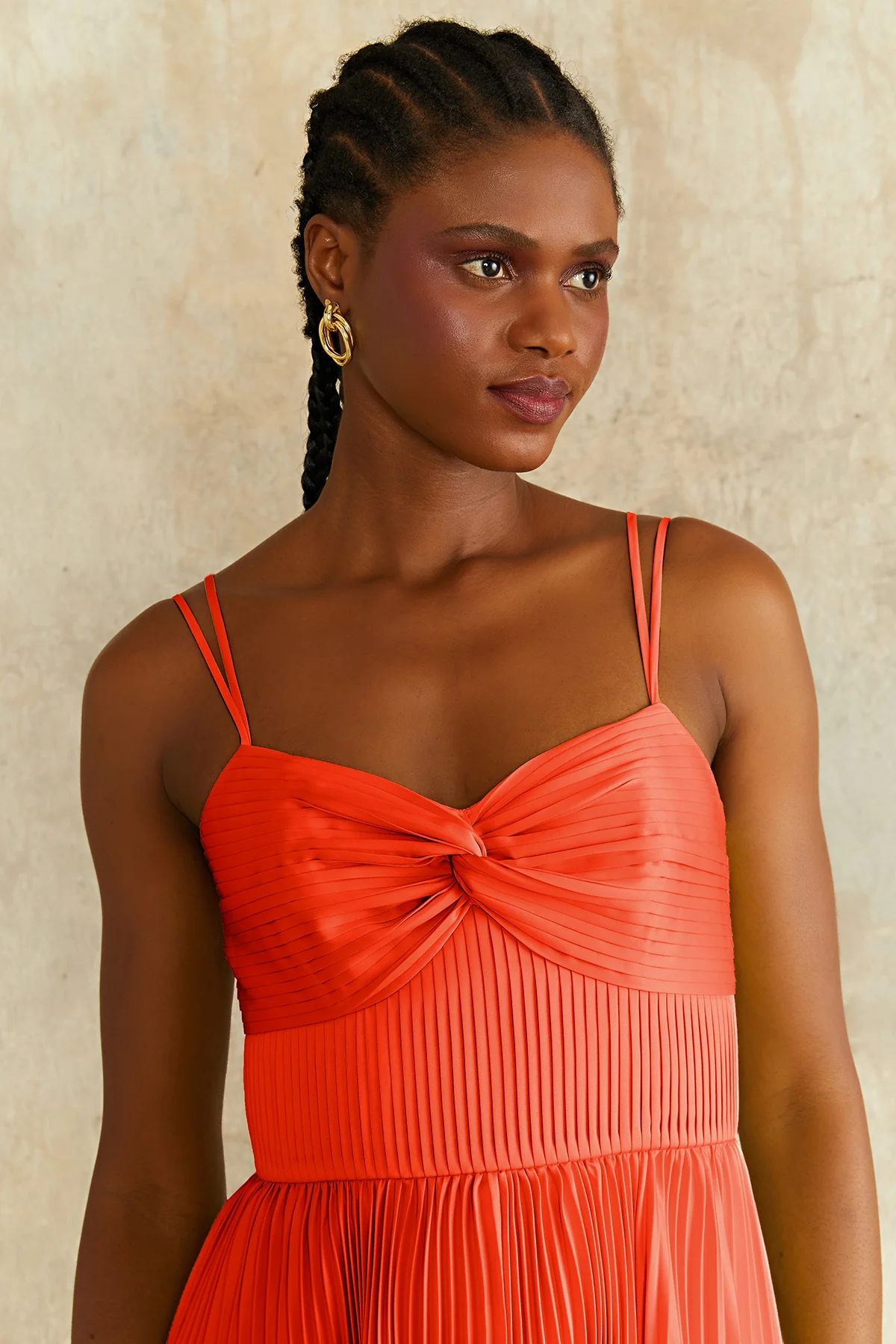 Krisley Pleated Midi Dress - Image 4