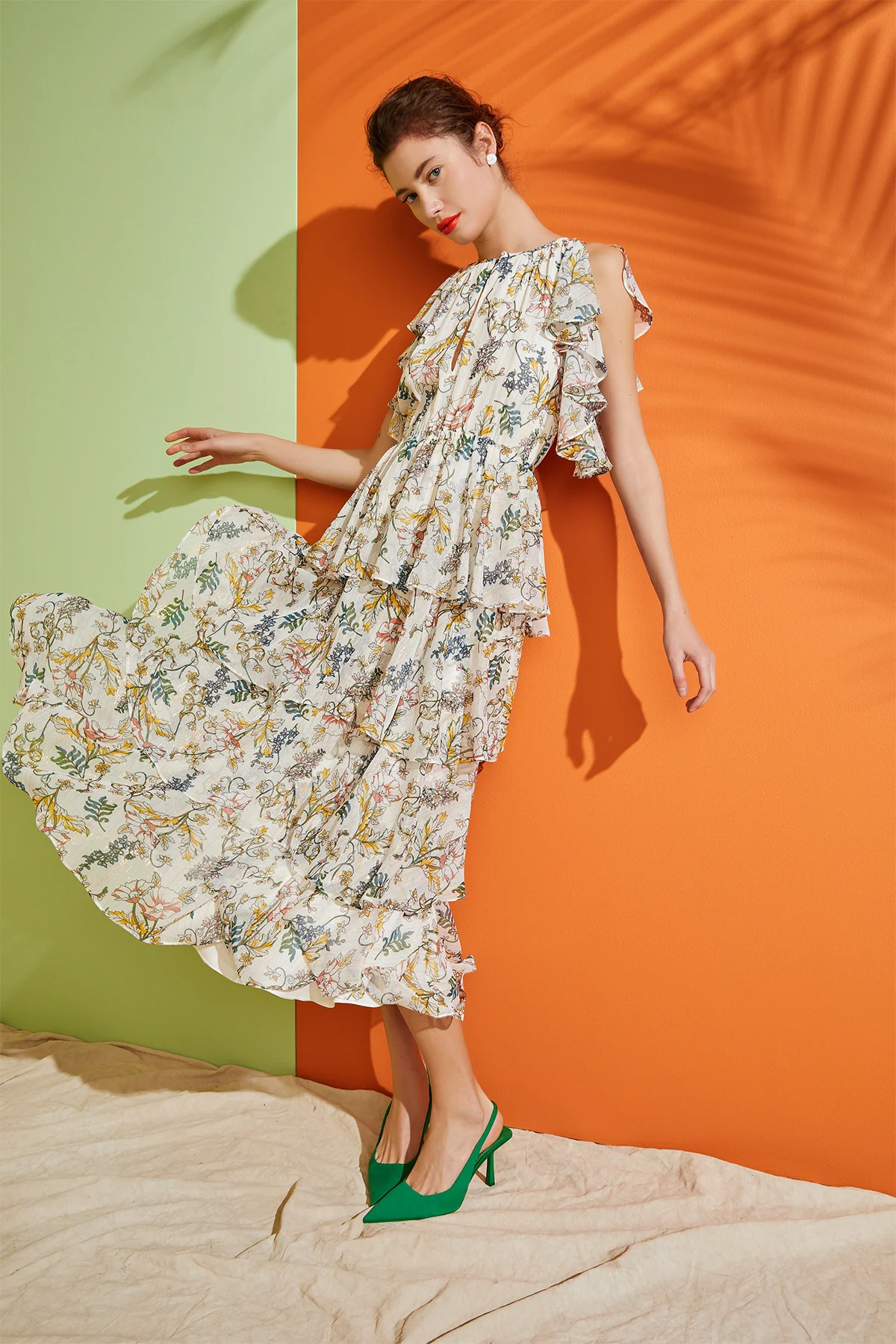 Landon Ruffle Dress - Image 5