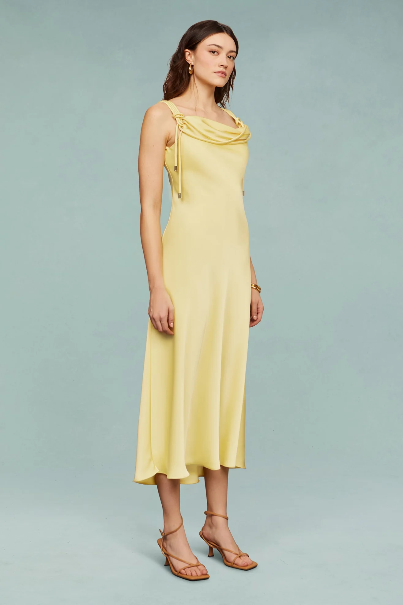 Liza Pleated Midi Dress - Image 3