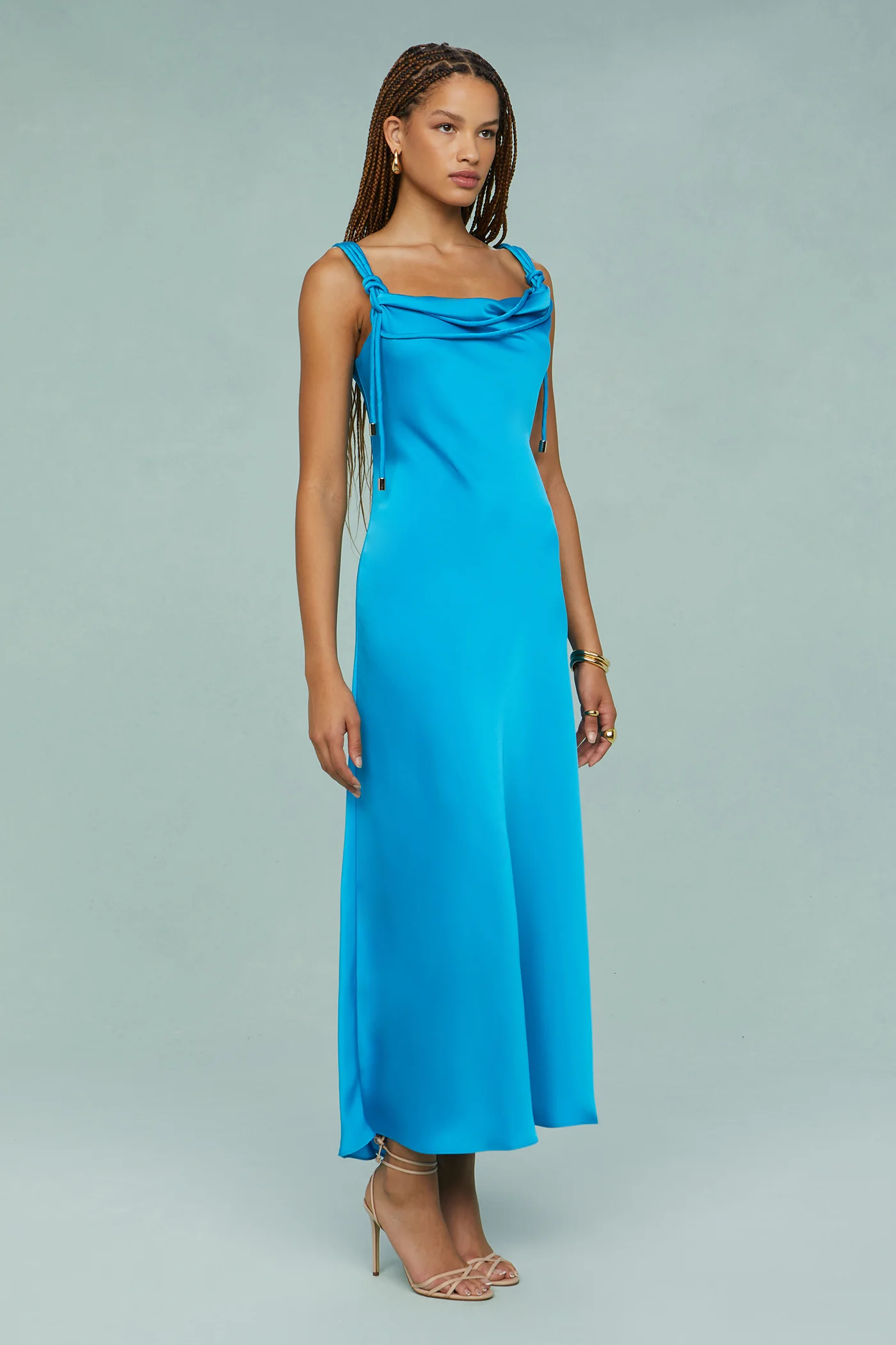 Liza Pleated Midi Dress - Image 3