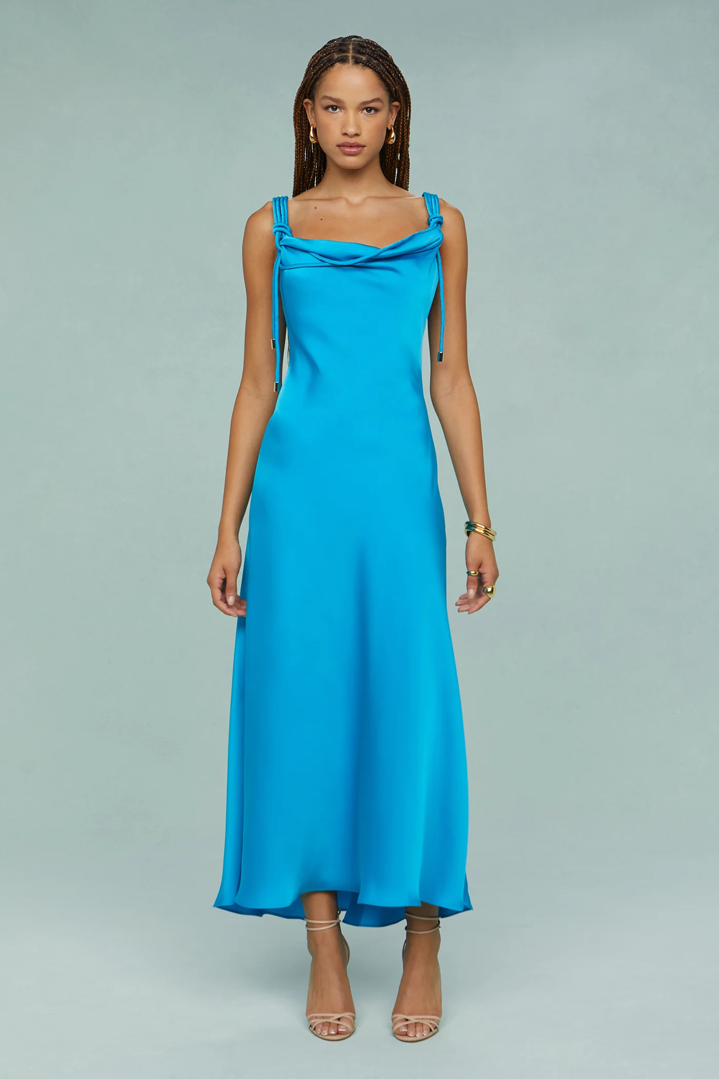 Liza Pleated Midi Dress - Image 5