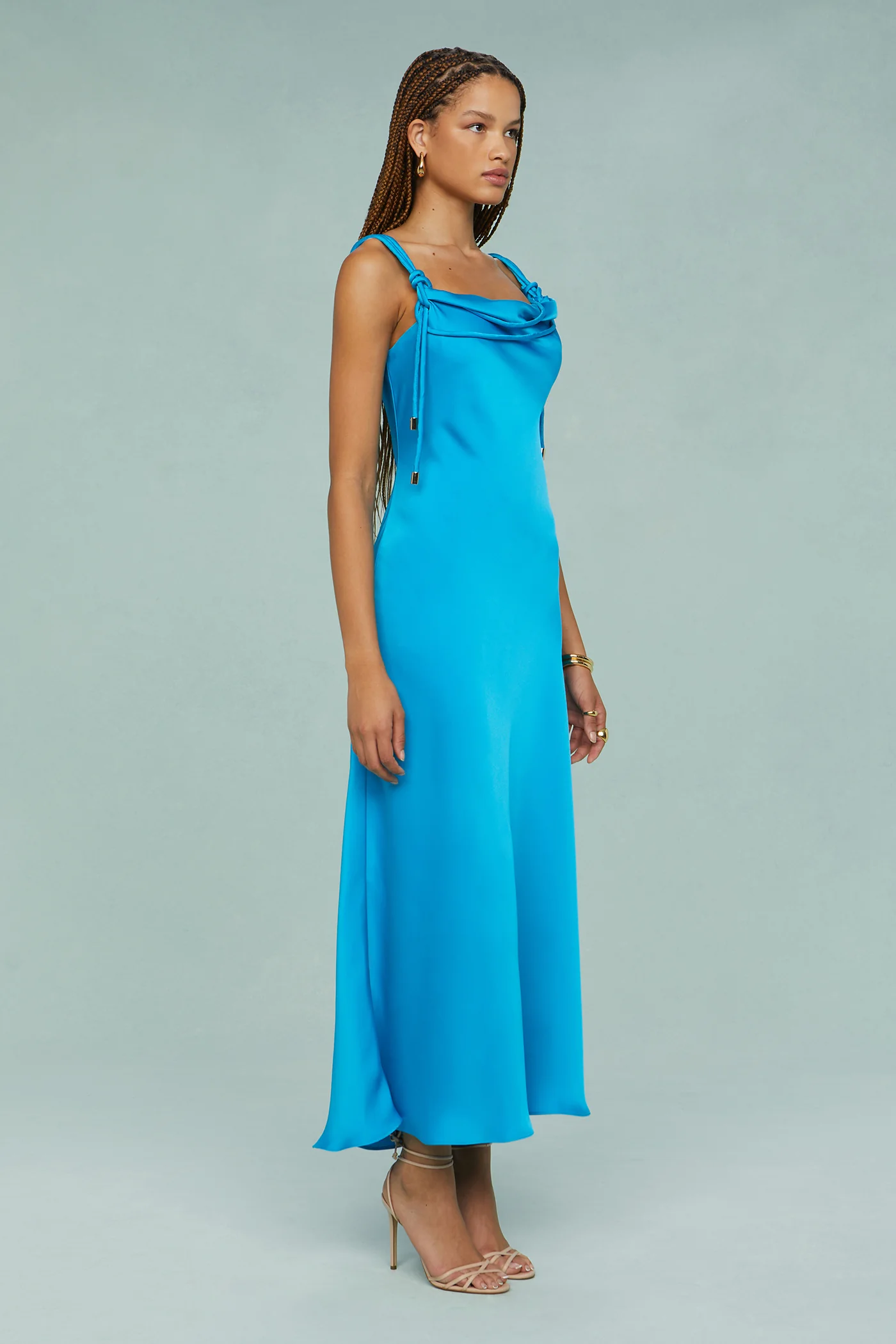 Liza Pleated Midi Dress - Image 6