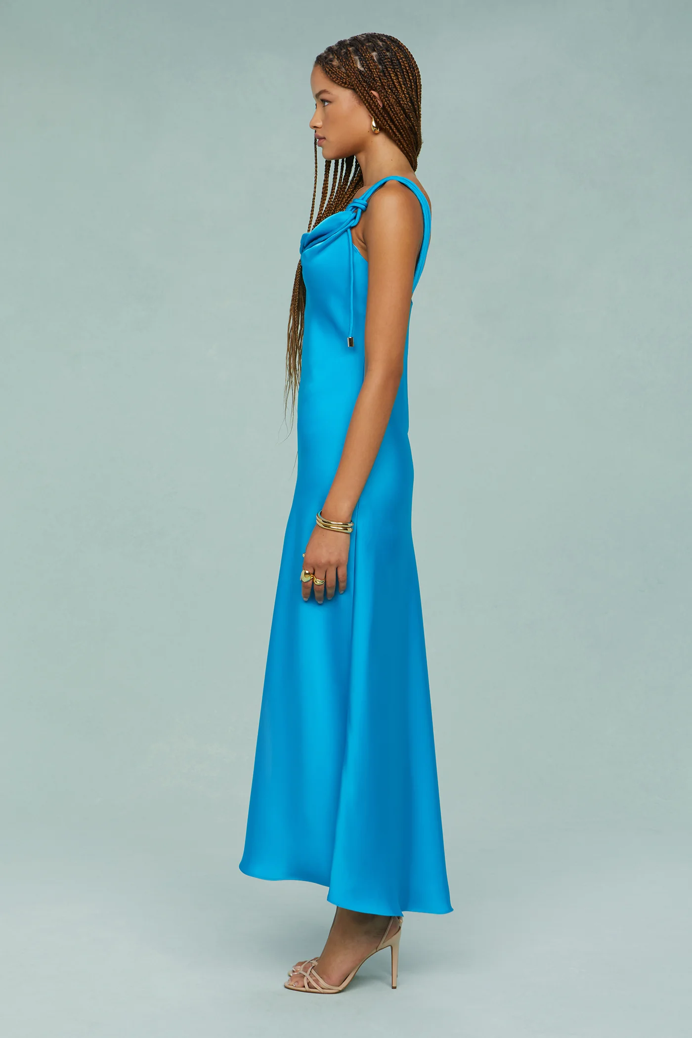 Liza Pleated Midi Dress - Image 9