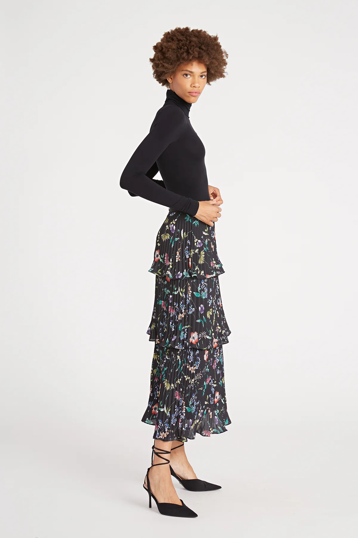 Louella Pleated Tier Skirt - Image 3
