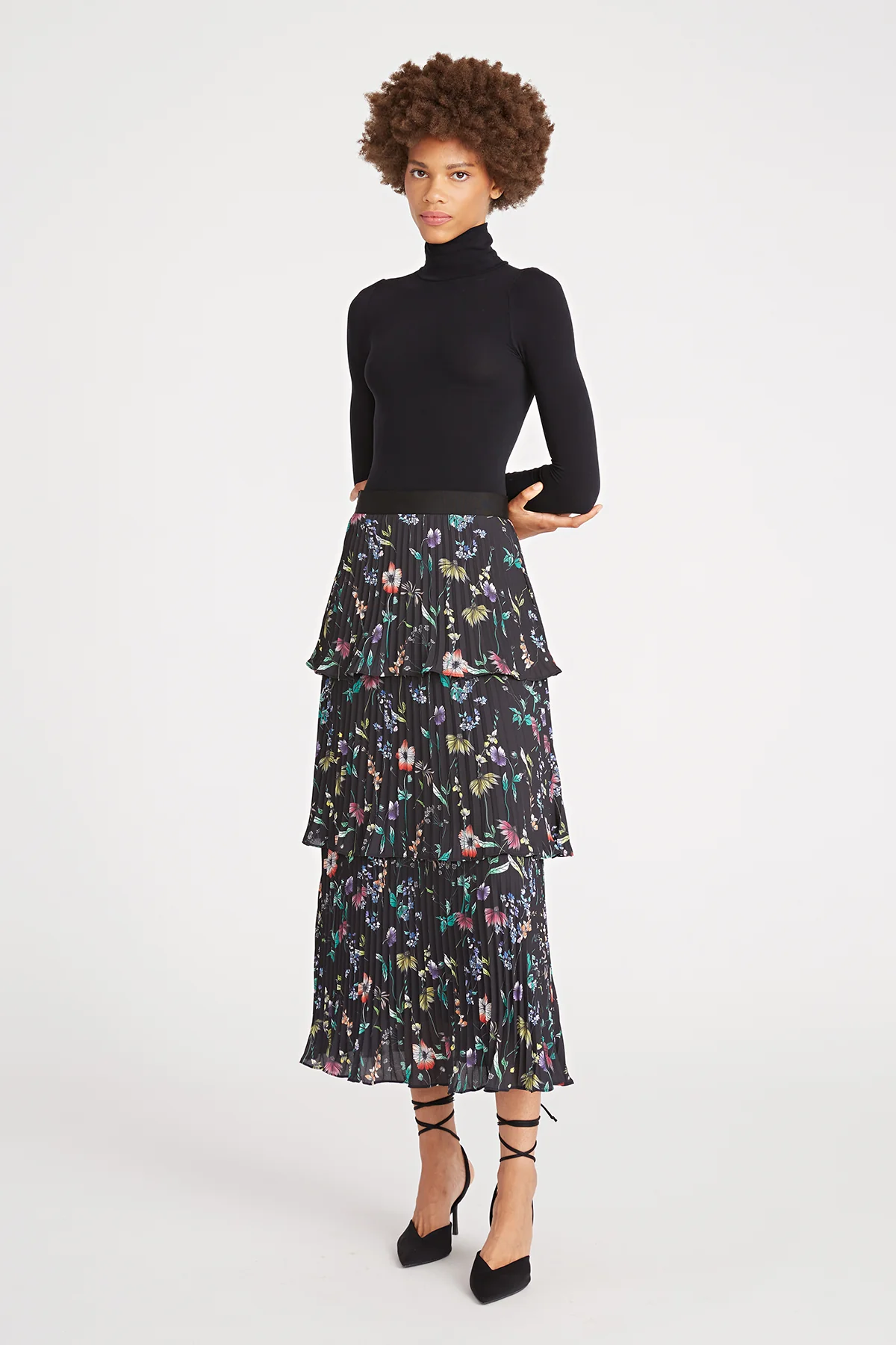 Louella Pleated Tier Skirt - Image 5