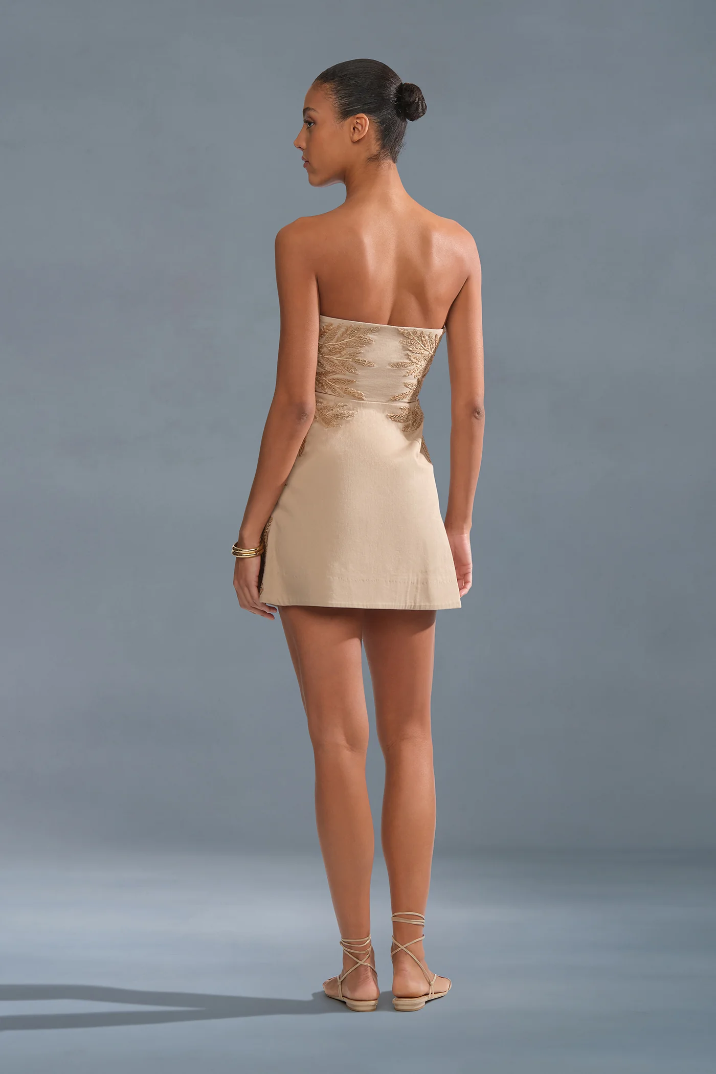 Meah Raffia Mini Dress - Image 5