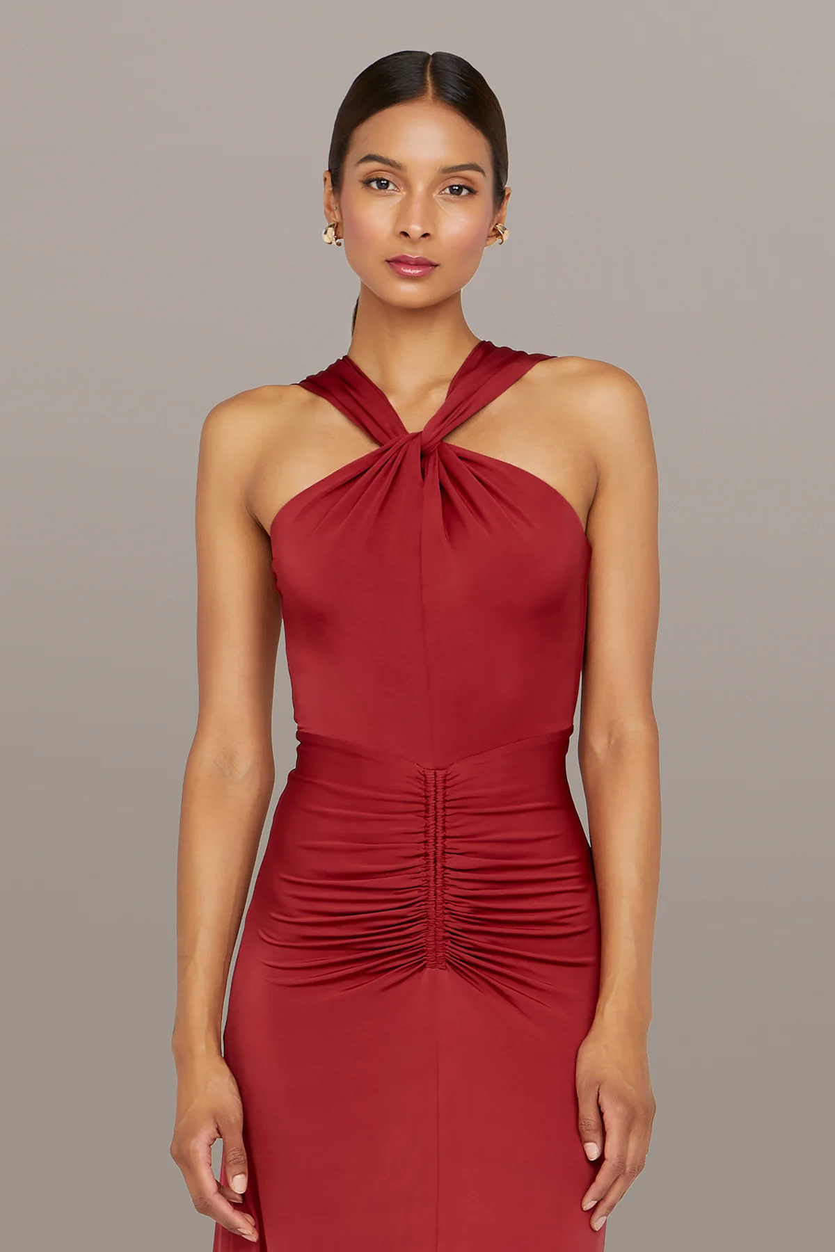 Mena Halter Jersey Dress - Image 4
