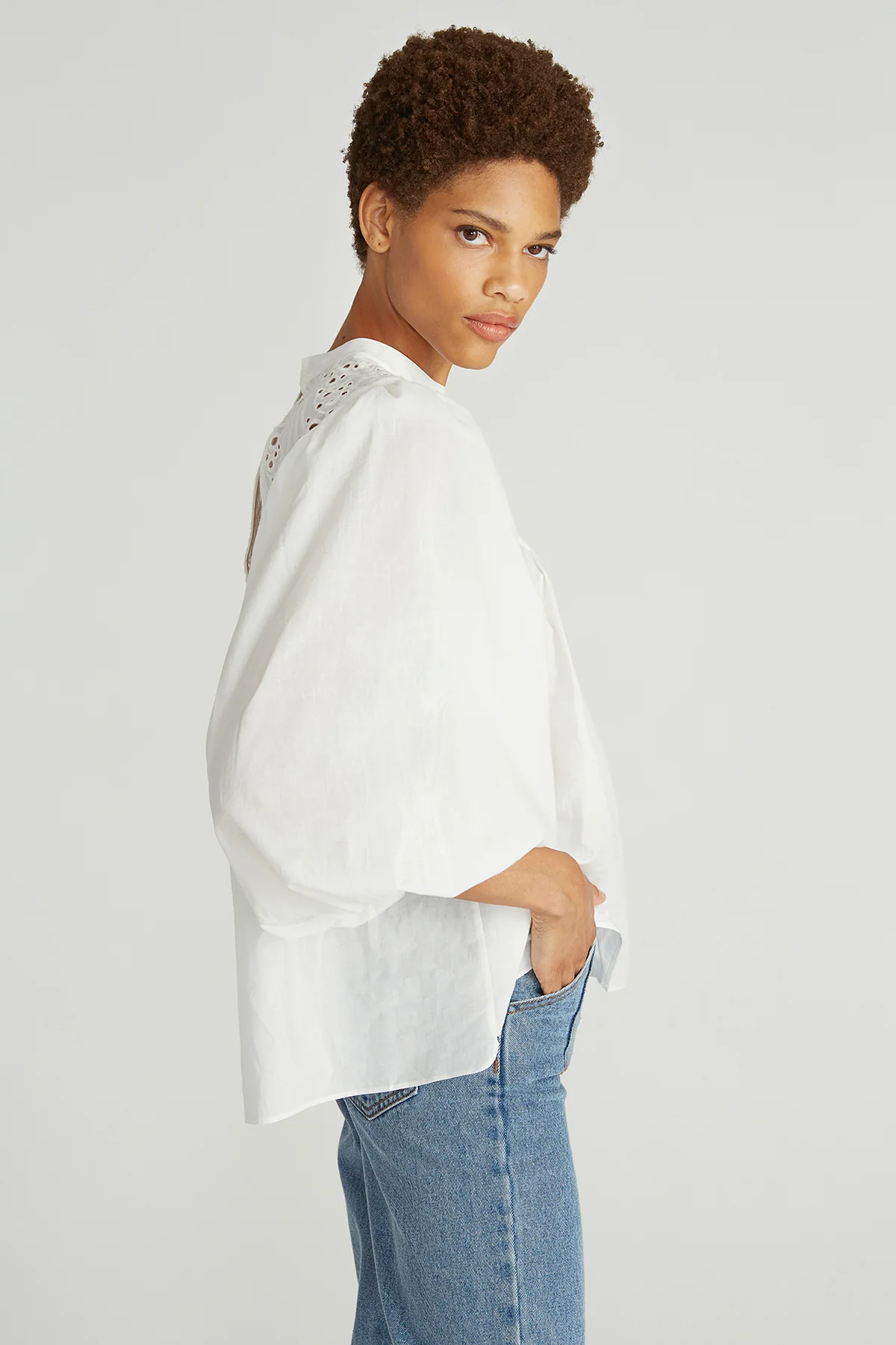 Miya Lace Combo Blouse - Image 4