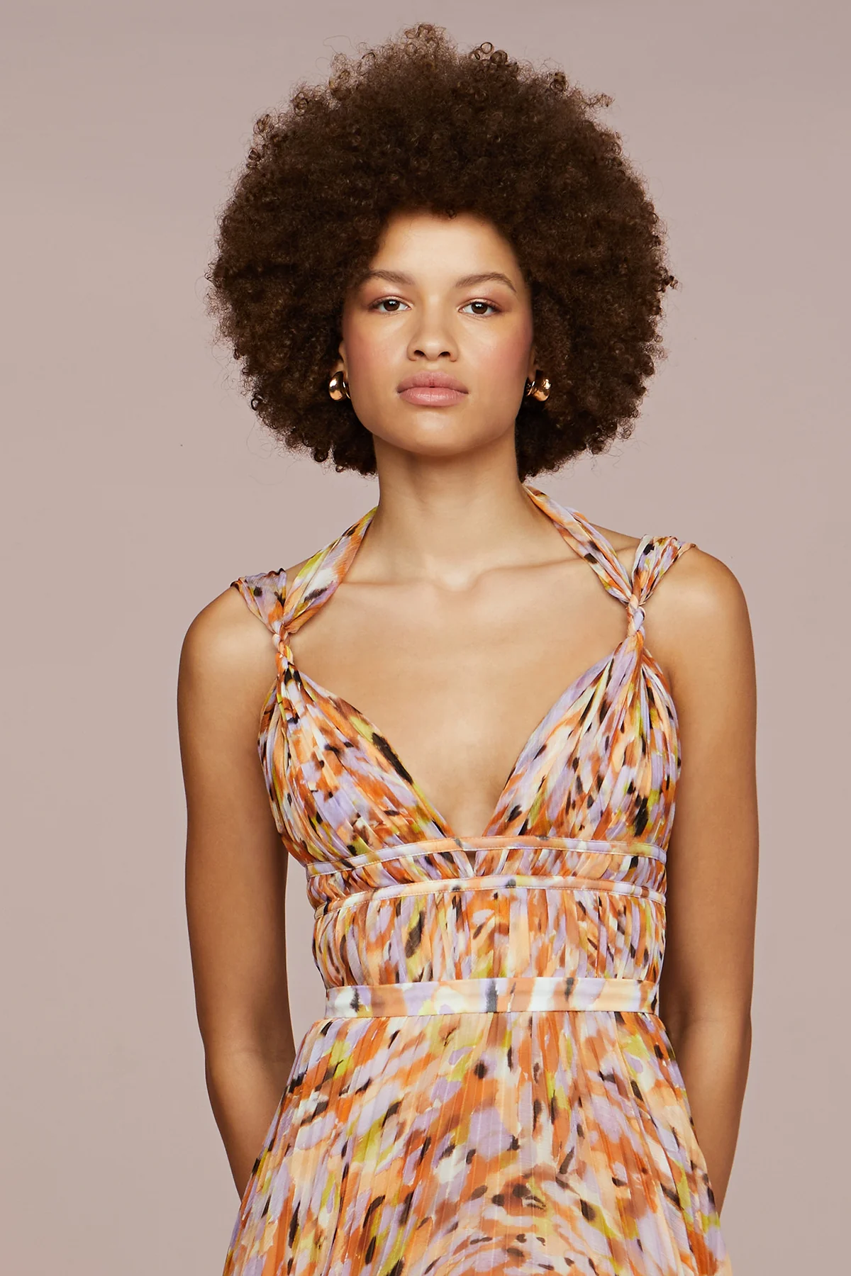 Neve Pleated Chiffon Dress - Image 6
