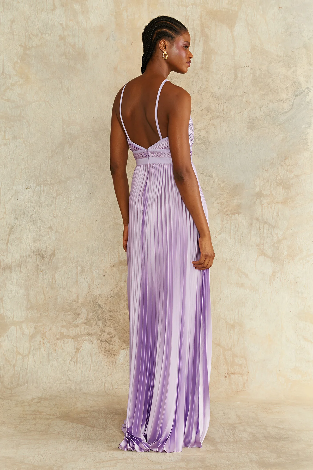 Nori Plunge Halter Gown - Image 2