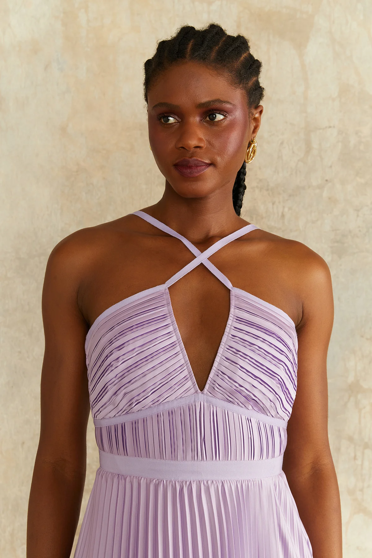 Nori Plunge Halter Gown - Image 4