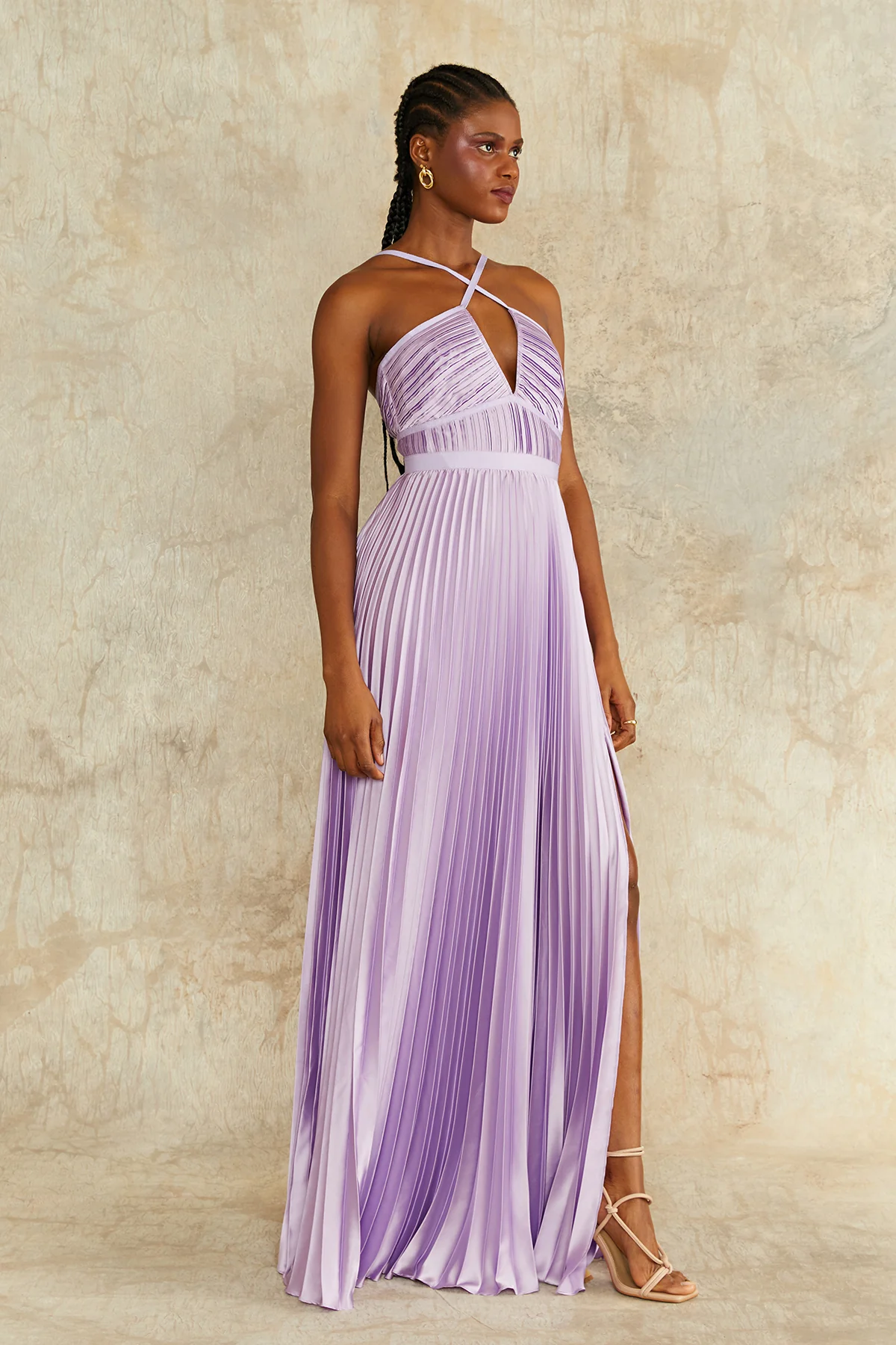 Nori Plunge Halter Gown - Image 6