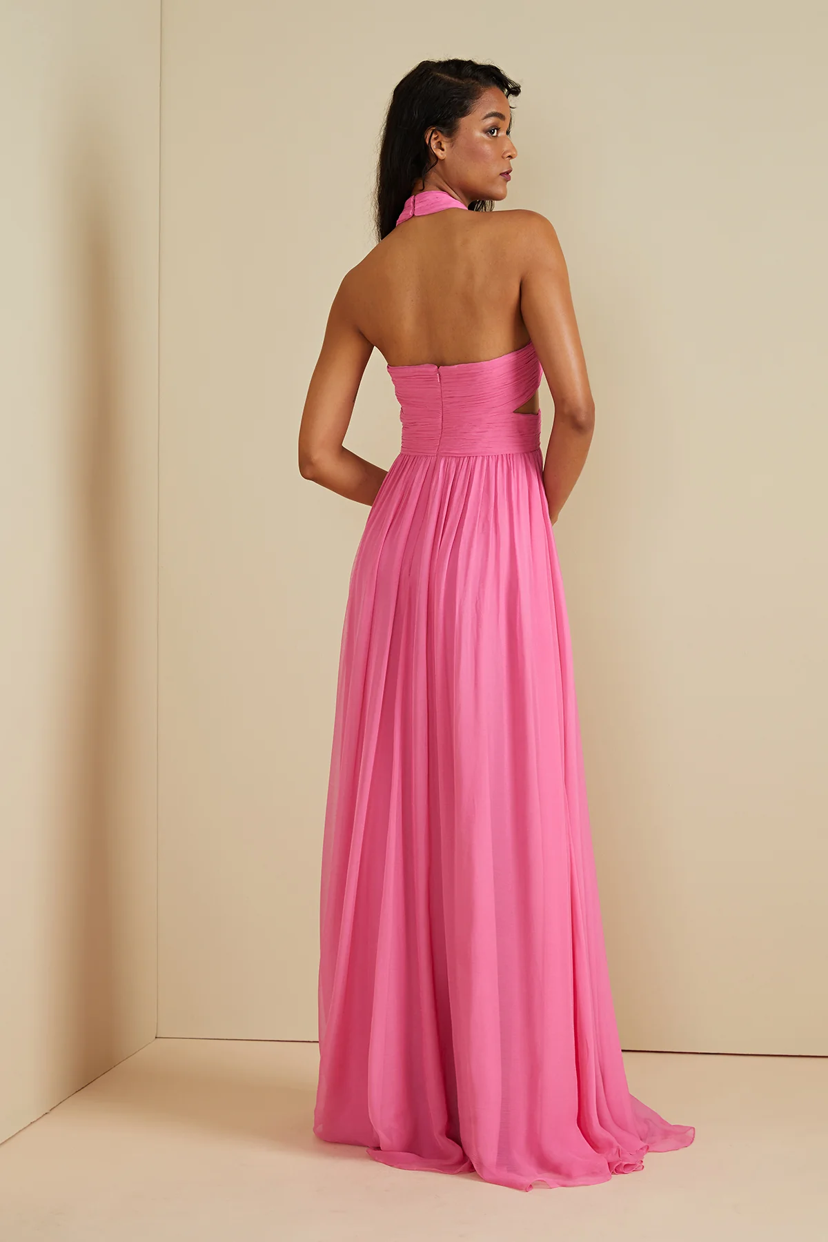 Paula Criss Cross Halter Gown - Image 3