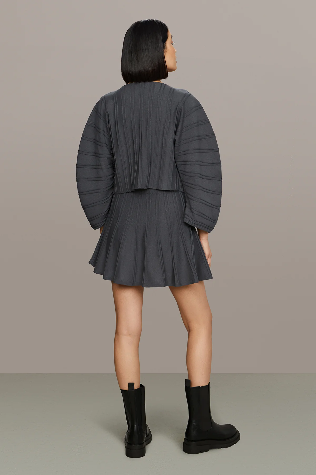 Pebble Pleated Cardigan - Image 2