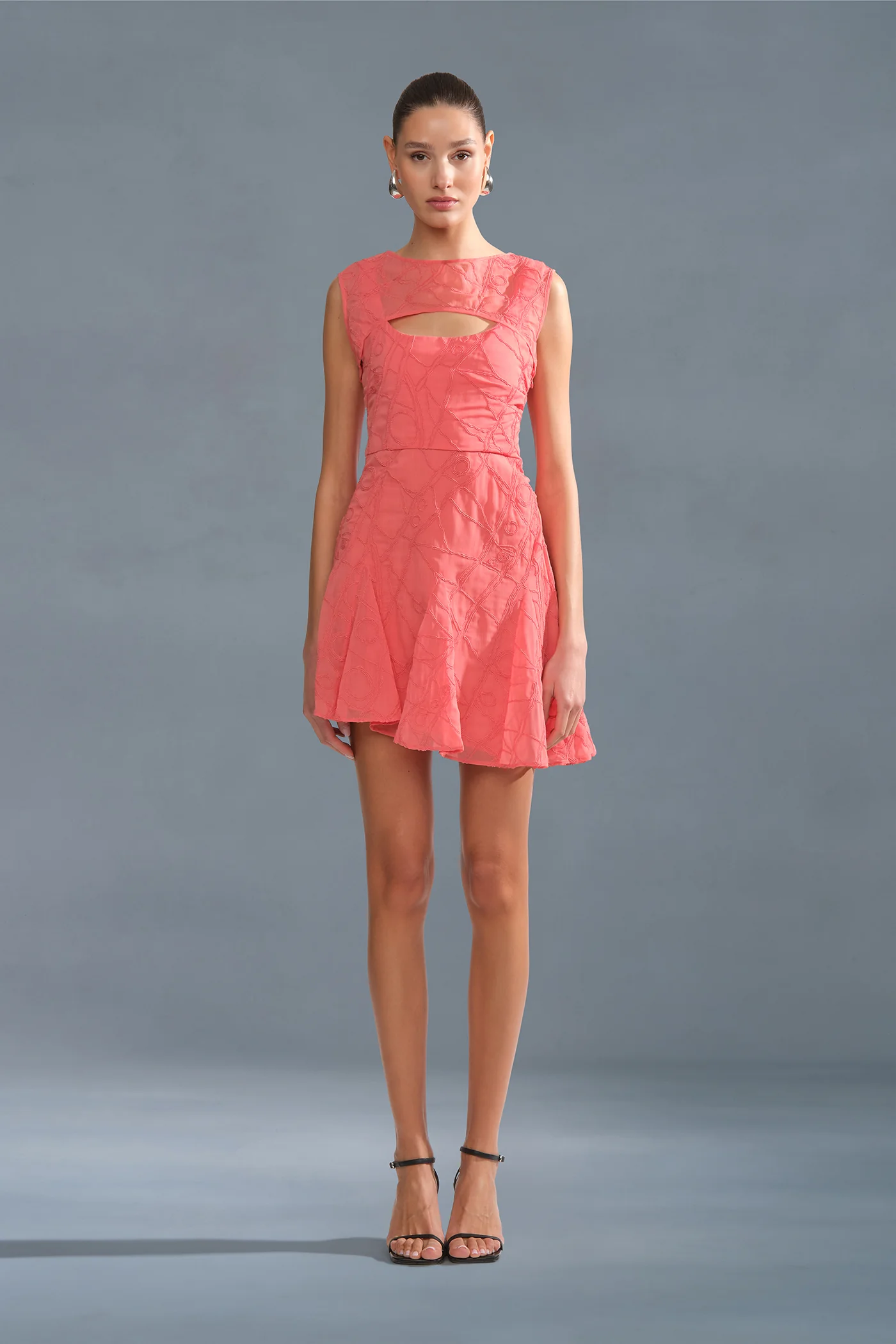 Quartz Asymmetrical Mini Dress