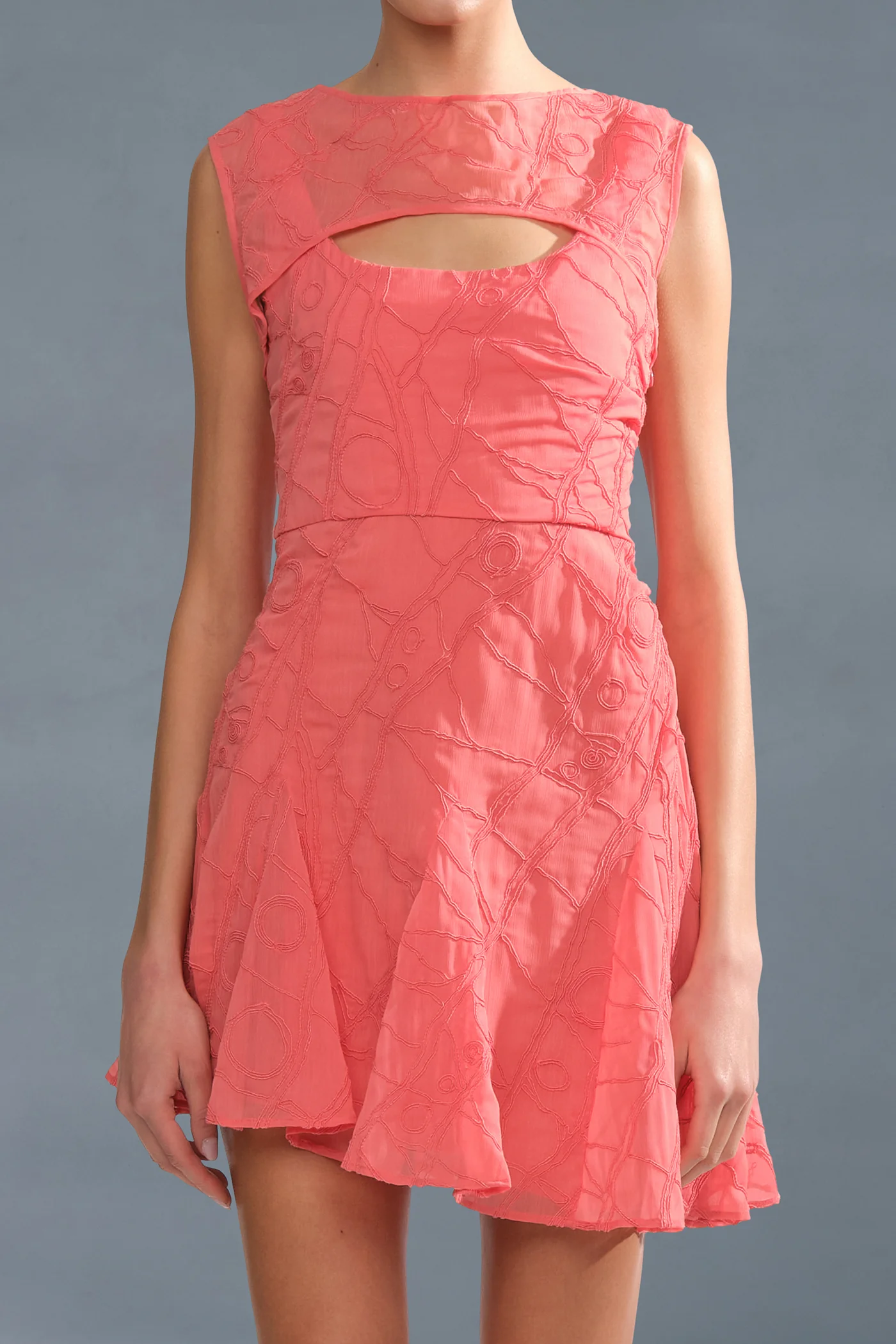 Quartz Asymmetrical Mini Dress - Image 2