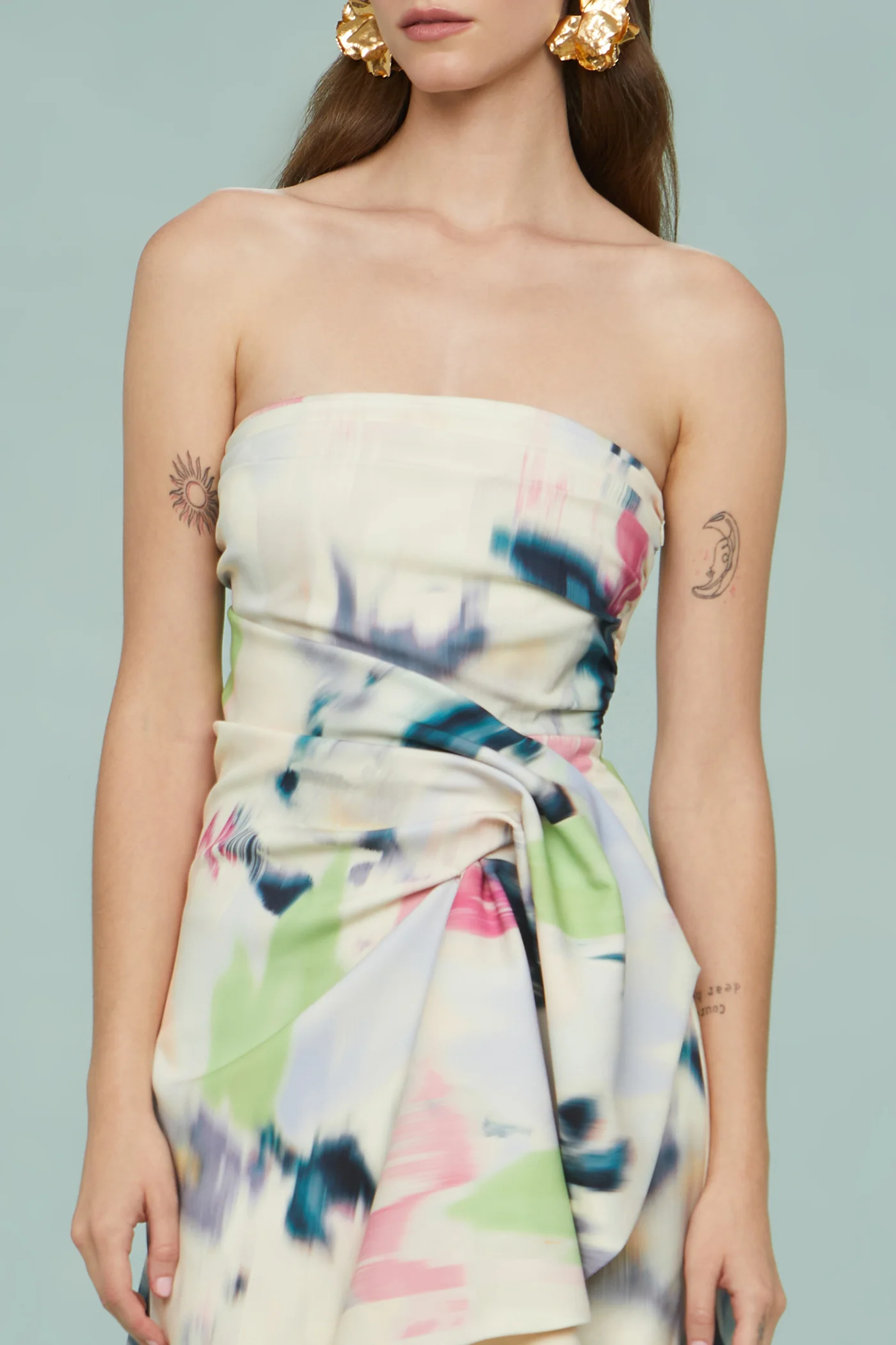 Roma Drape Mini Dress - Image 4