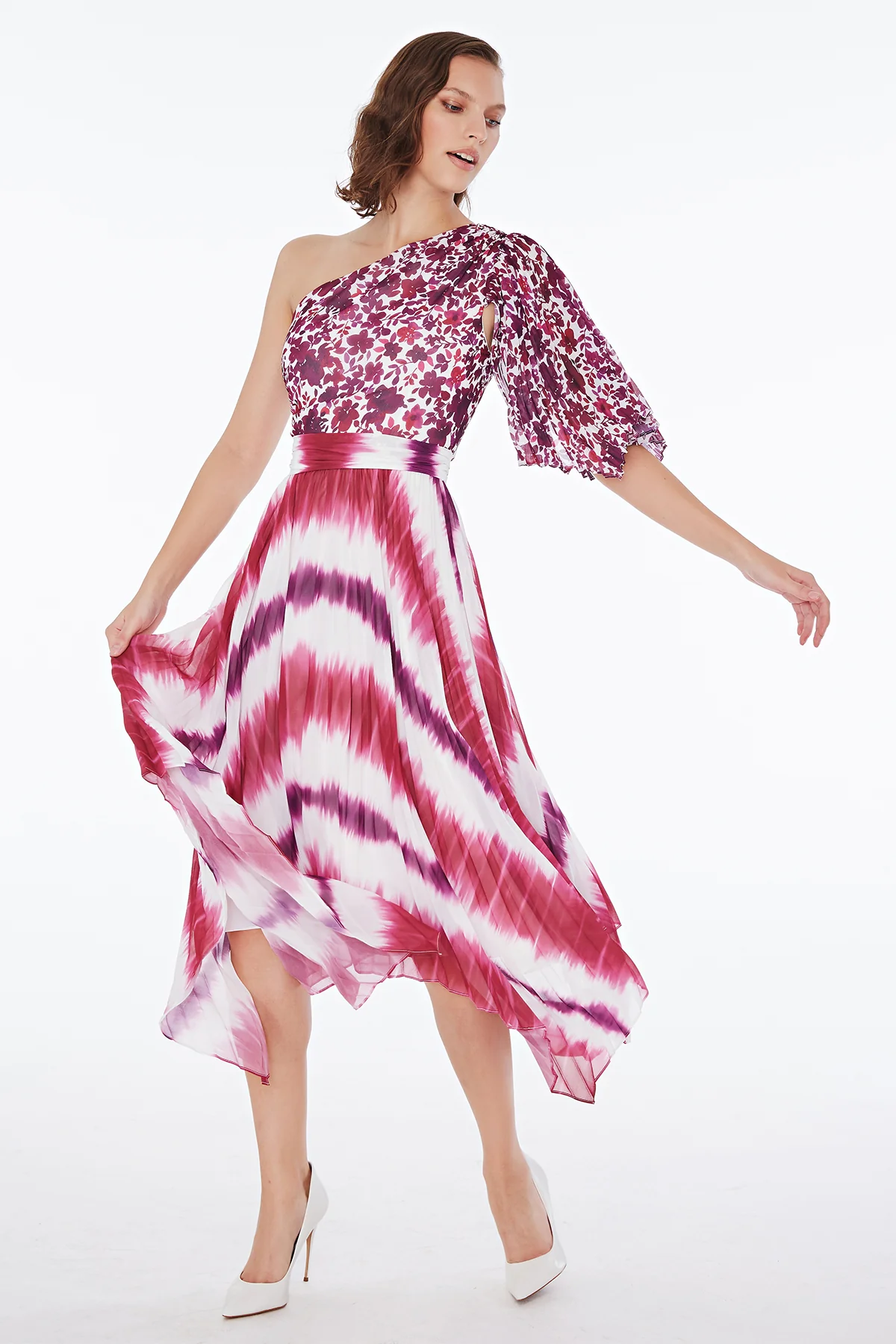 Saanvi One Shoulder Dress - Image 3