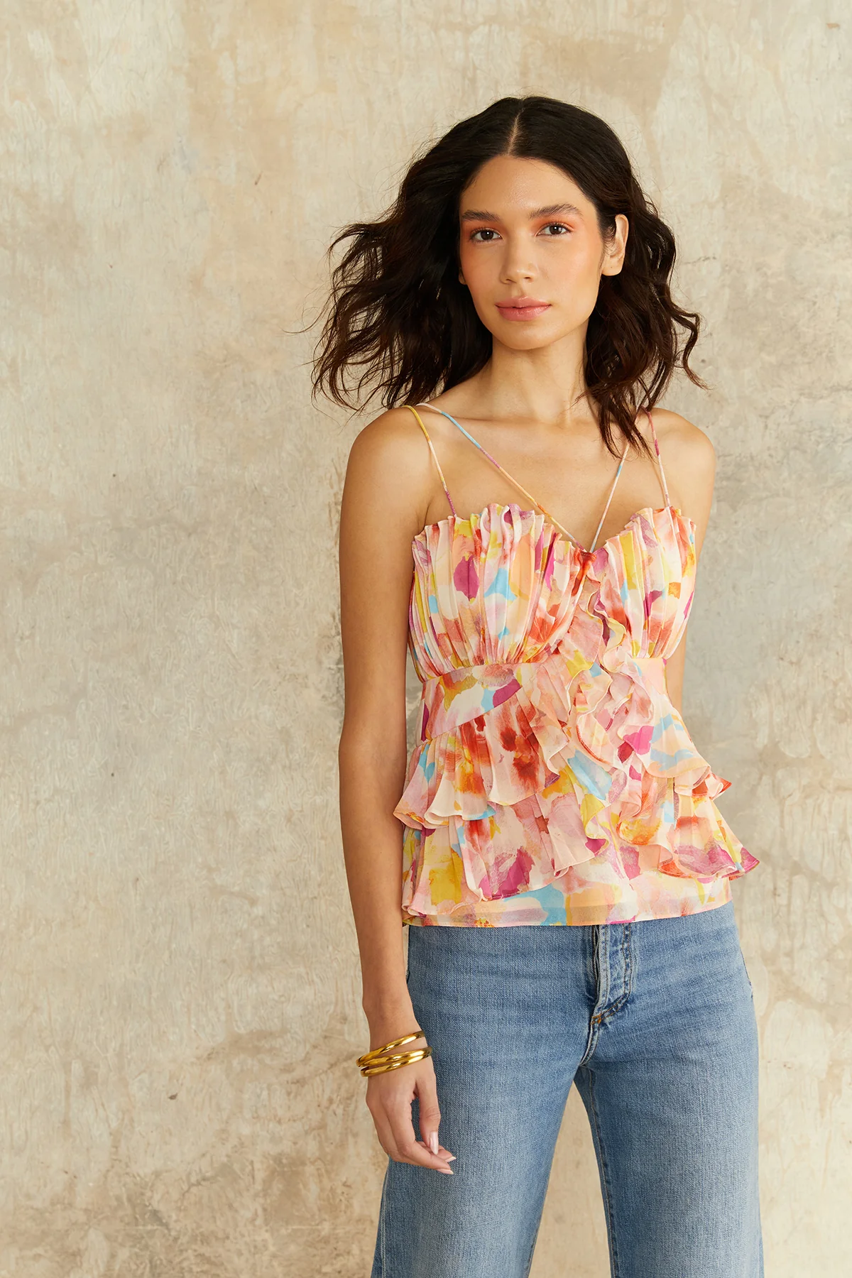 Sandie Pleated Shell Top - Image 3