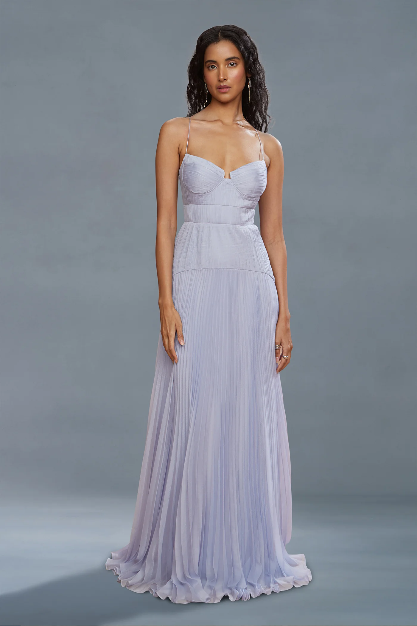 Saylor Pleated Gown