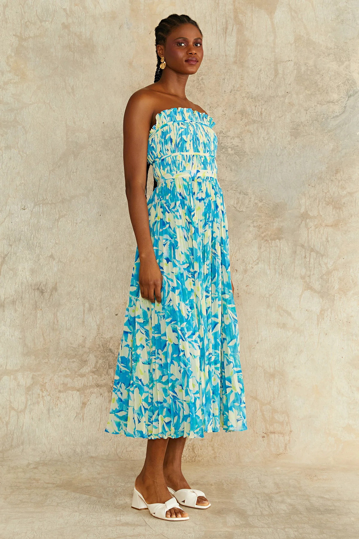 Scottie Strapless Midi Dress - Image 3
